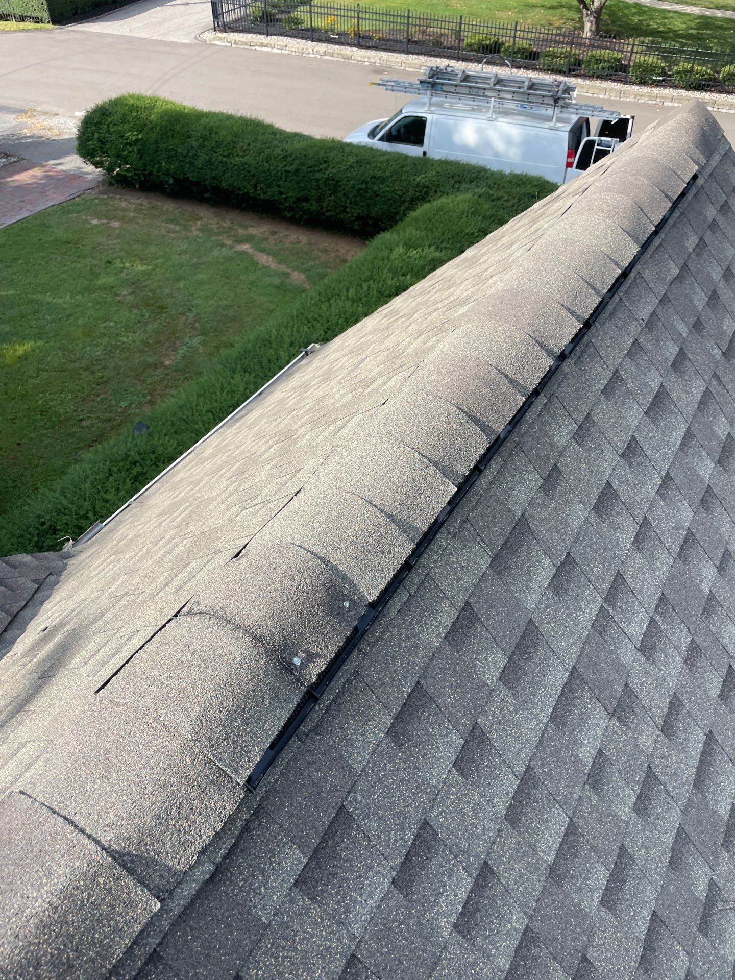 Residential Roofing Installation using GAF Timberline HDZ Weathered Wood by Rainstoppers Roofing