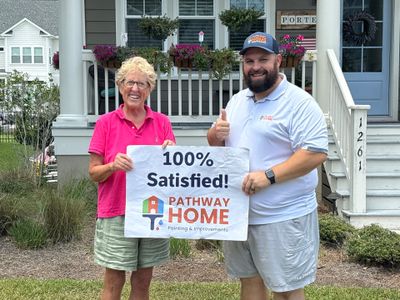 Full Exterior Painting for Two-Story Mt Pleasant Residence