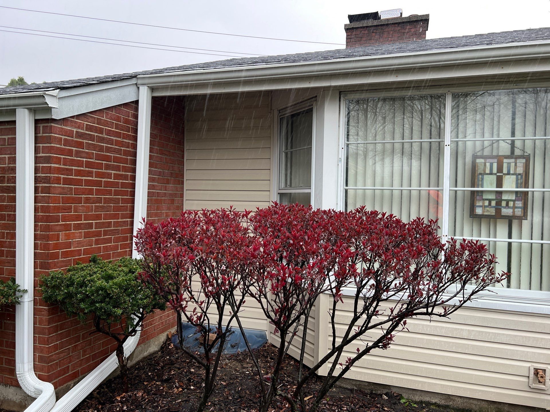 Housewashing  using Algaecide, soft wash soap by Northern Power Washing LLC.
