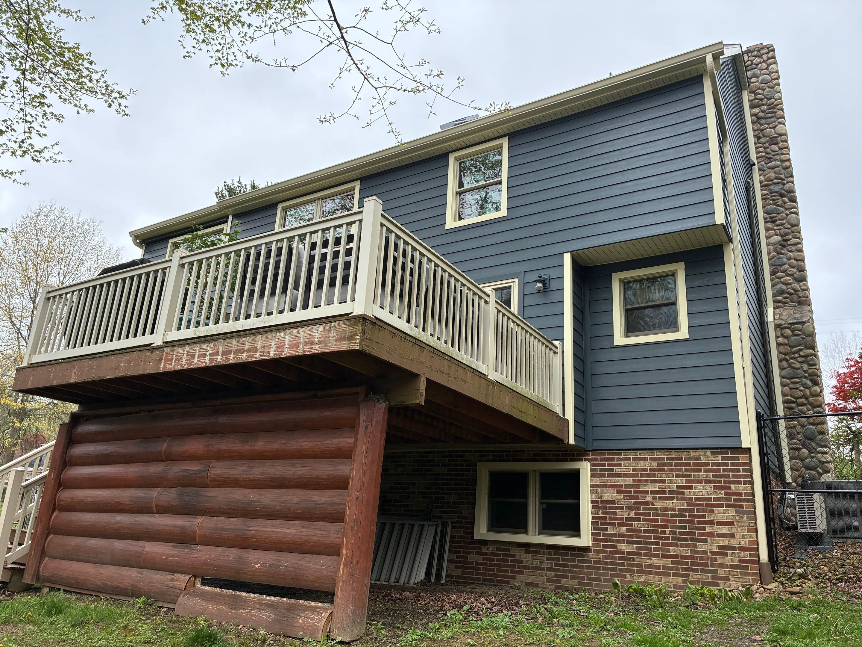 Wood Log Cabin to Everlast by Ideal Siding Pittsburgh