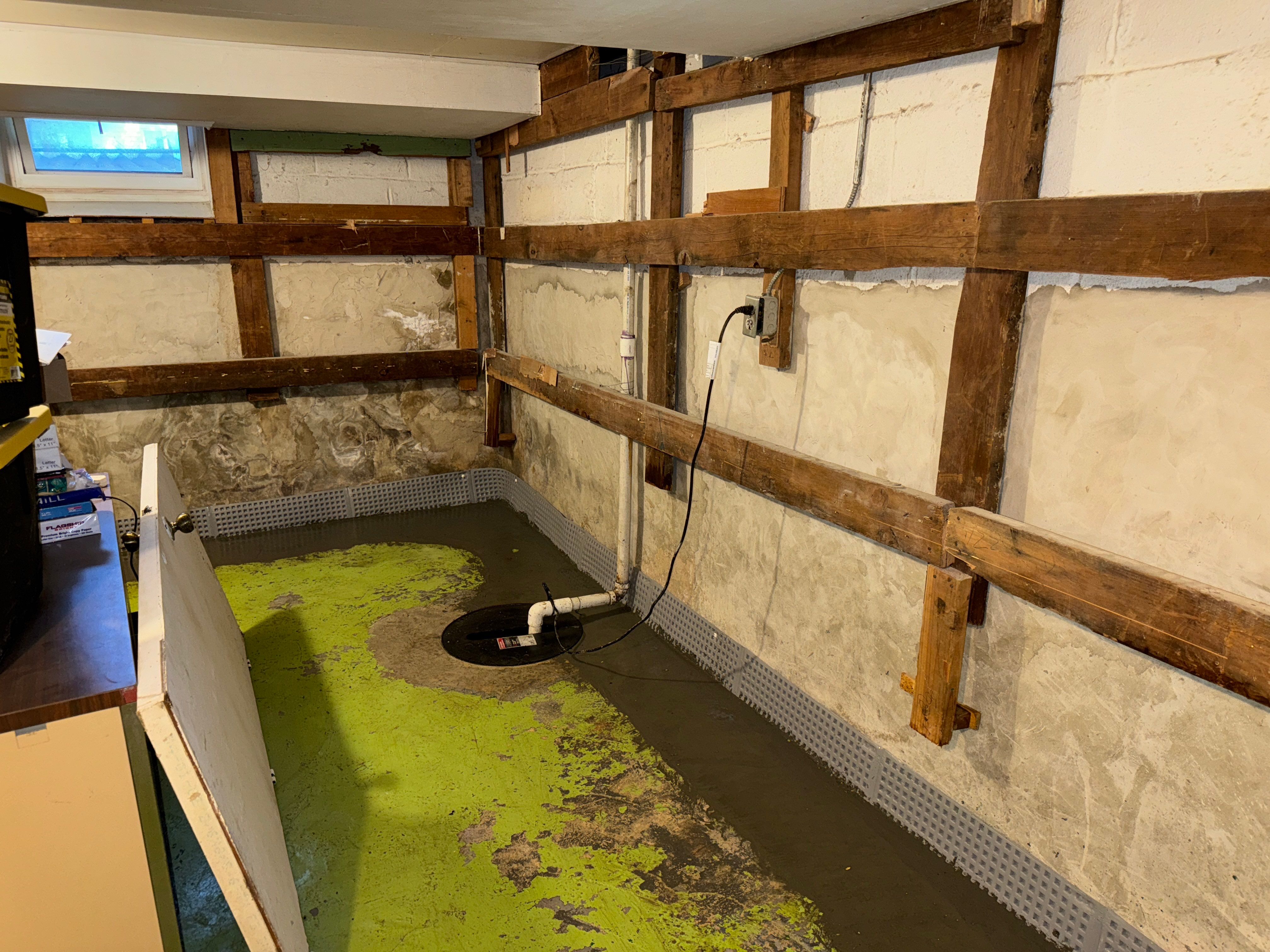 Interior French Drain & Mold Remediation Little Falls NJ by Pure Service Pro, LLC 