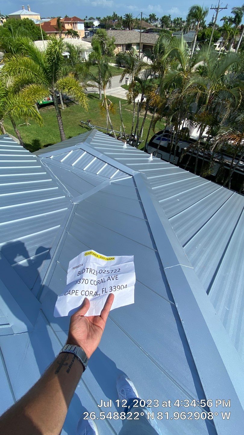 Residential Roofing Installation using Standing Seam Metal by Protek 