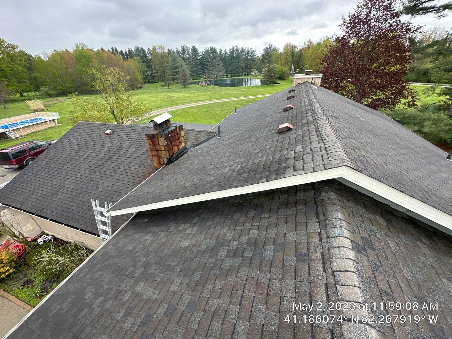 Residential Roof Replacement using Owens Corning Duration, Black Sable by Absolute Roofing and Construction