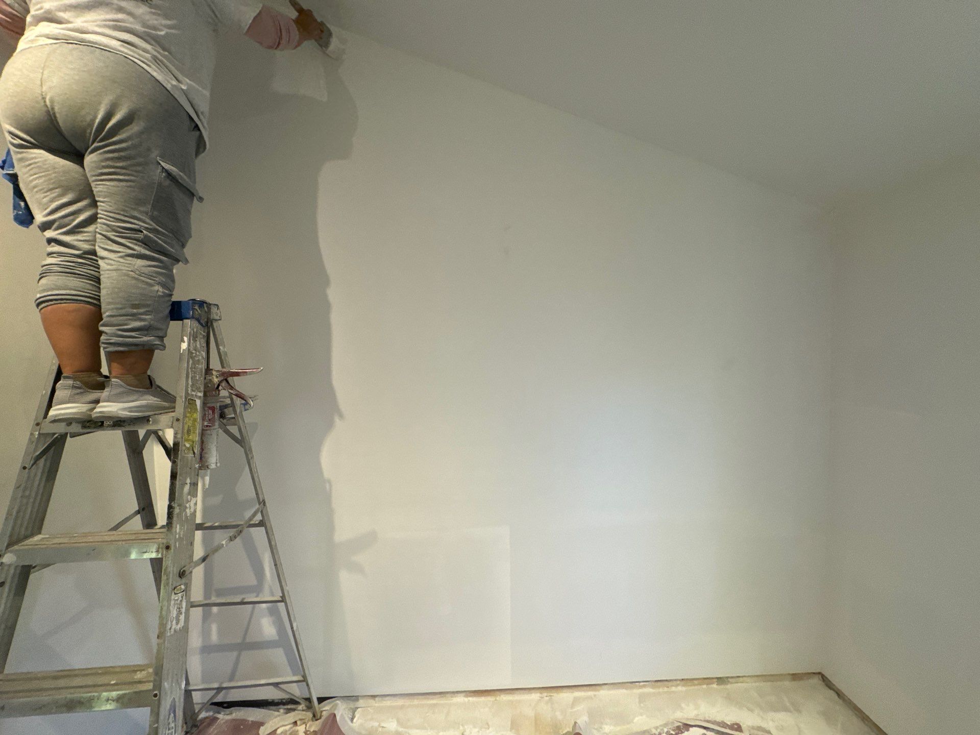Drywall repair and repaint by GonzalezPainters & Contractors Inc 