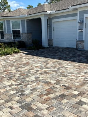 Paver Driveway using Concrete Sealant