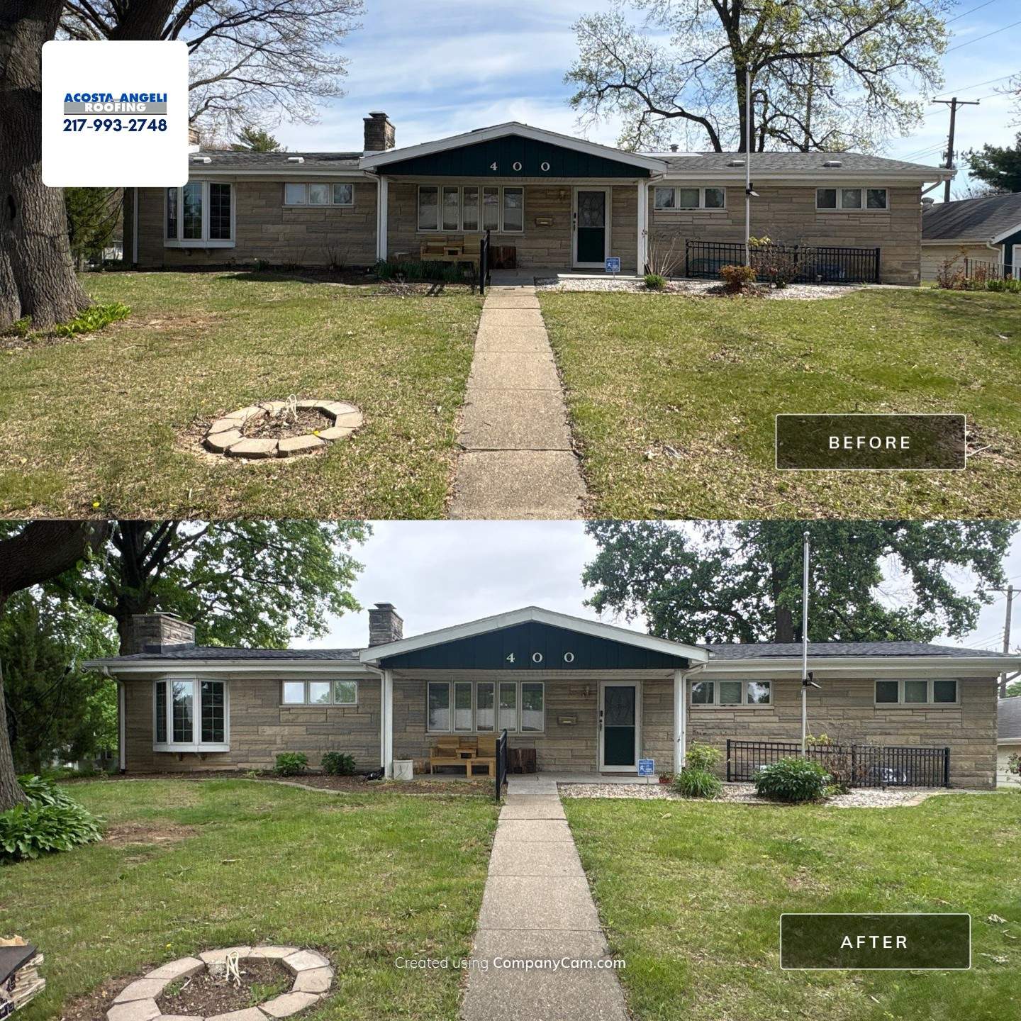 Full Roof Replacement in Springfield, Illinois by Acosta Angeli Roofing