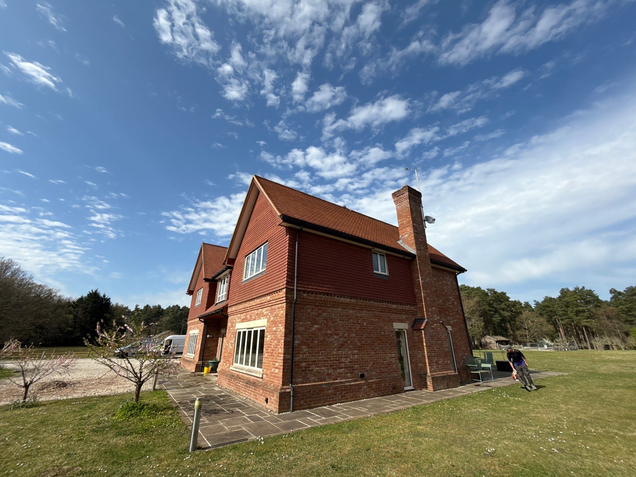 Roof Clean - Moss Removal - Gutter Clean using Honda 15lpm Low Pressure Washing Machine by Ges Exterior Cleaning ltd