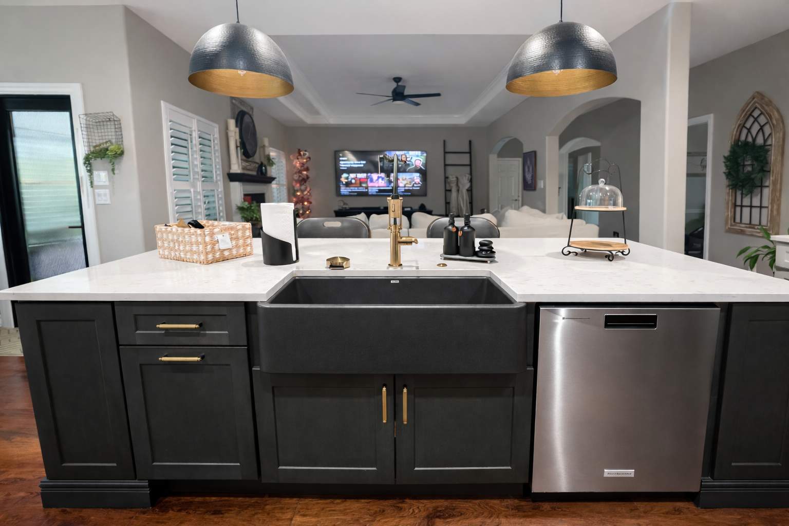 New Braunfels Kitchen Remodel | Custom Two-Tone Cabinets & Statement Island by Legacy Bath and Kitchen 
