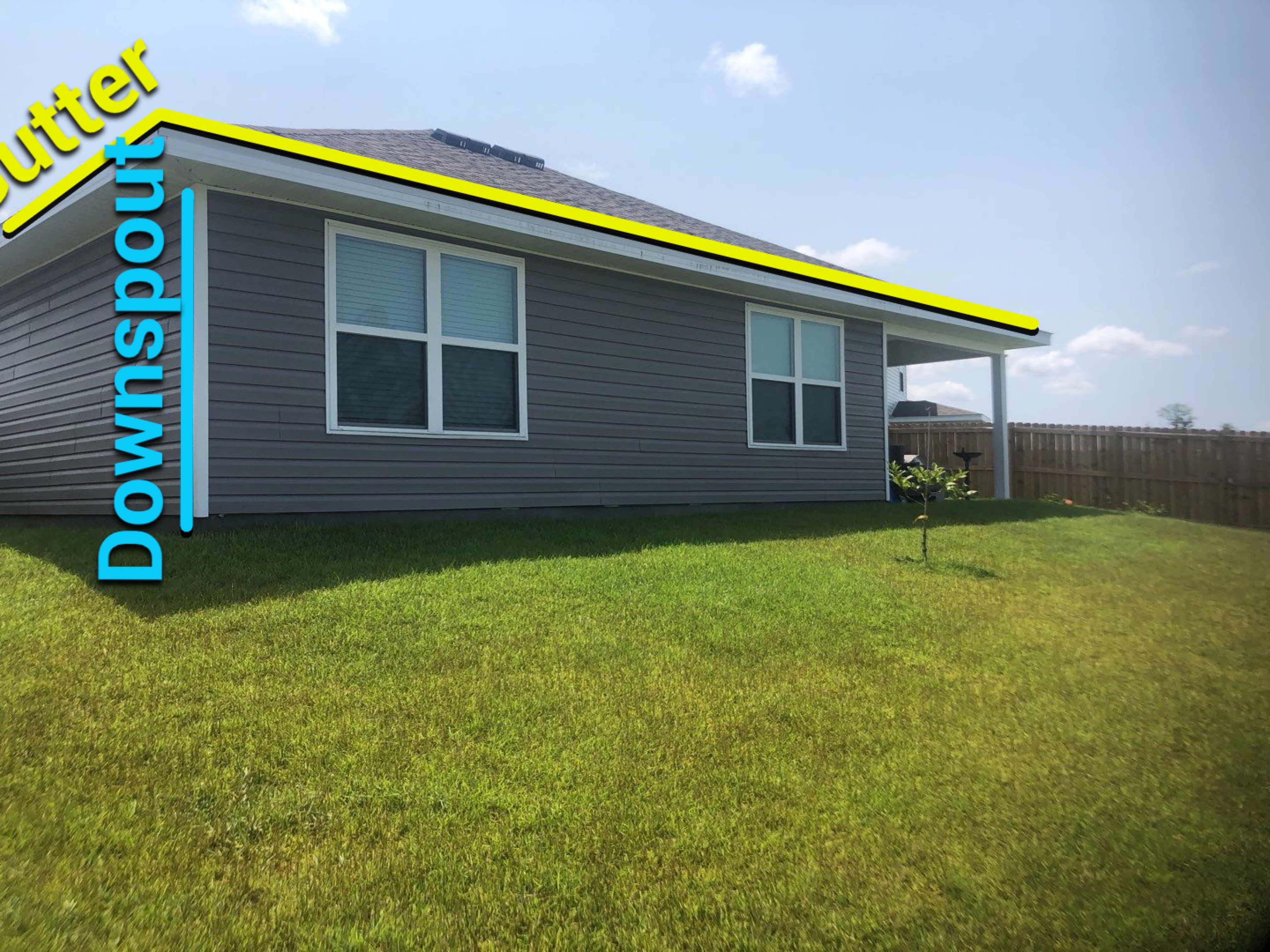 Gutter Installation using K-Style Seamless Gutters and Soffit and Fascia Replacement by Gutter Professors