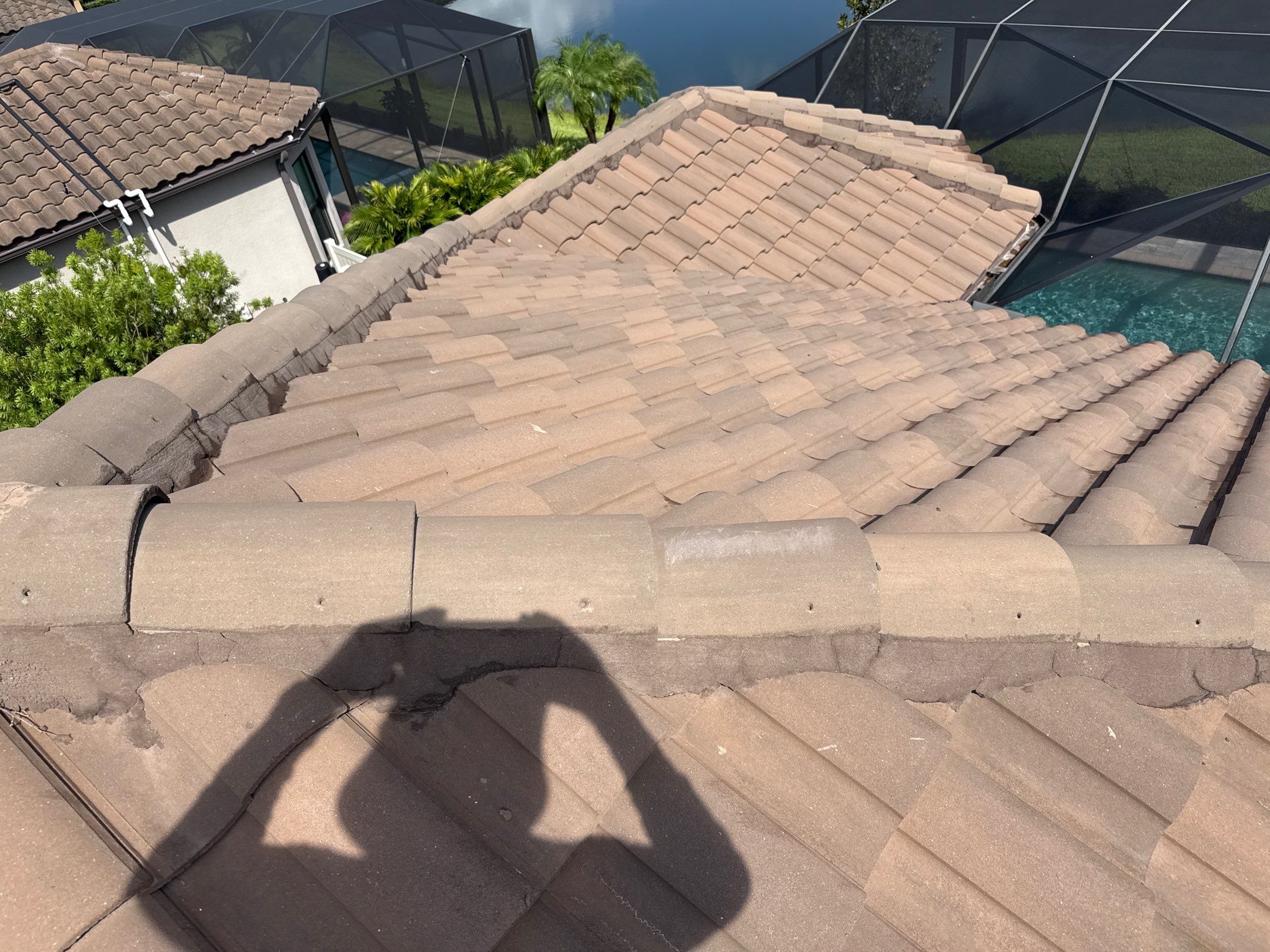 Soft Wash Roof Cleaning – Concrete Tile Roof | Artisan Lakes Esplanade, Palmetto, FL by Sunshine AquaWash