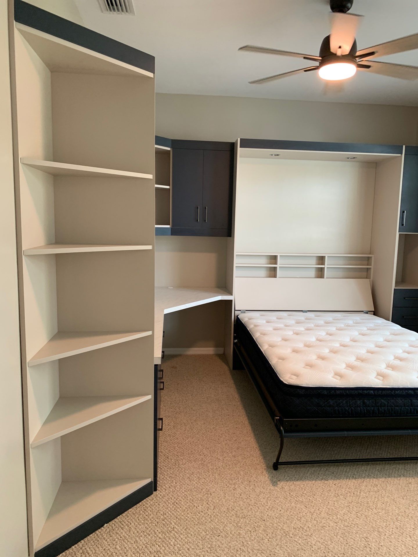 Custom Office and Queen Panel Bed by More Space Place