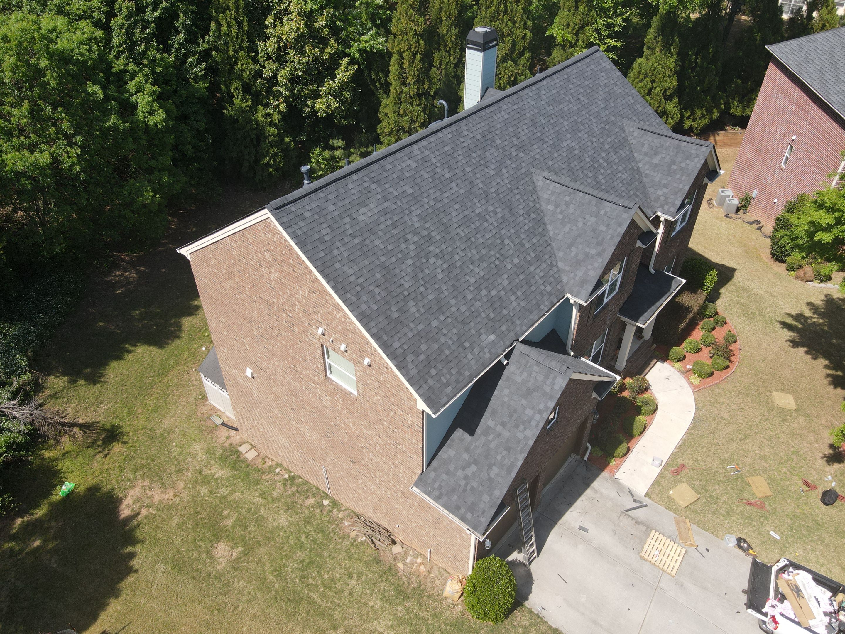 Residential Roofing Installation using Owens Corning Onyx Black by Inspector Roofing and Restoration