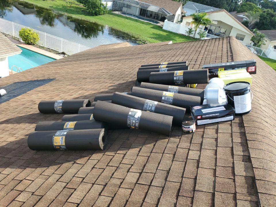 Residential Roofing Installation using 1" Nail strip metal roof by BLUES BROTHERS ROOFING
