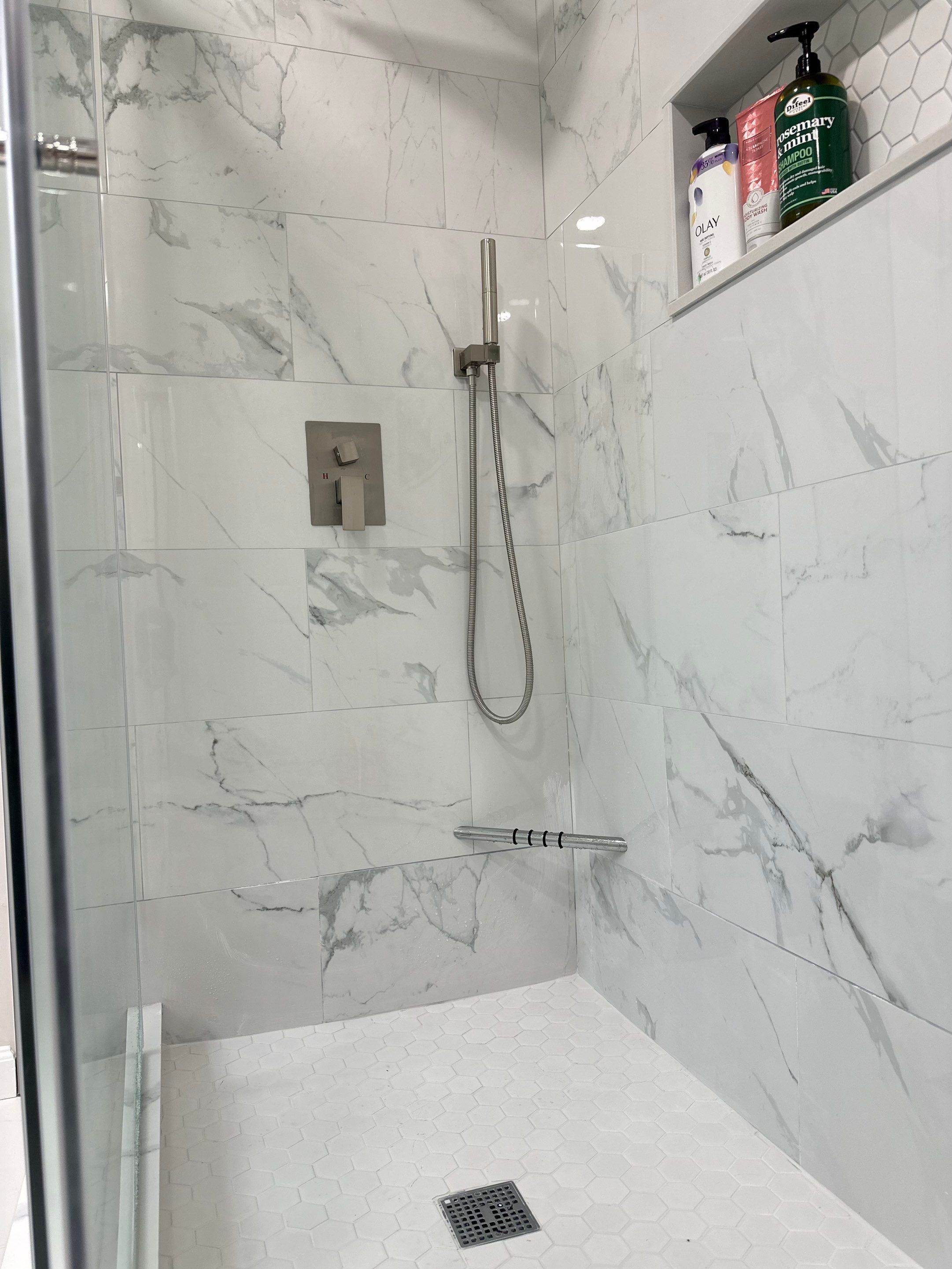 Bathroom Remodel using Tile by Home Concepts Construction