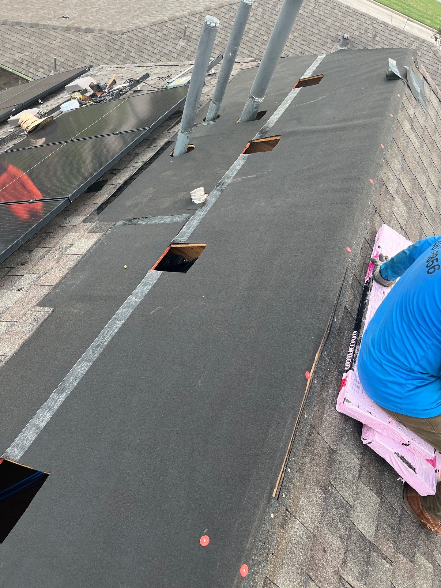 Hail Damage using Owen's Corning Duration (Lifetime) Shingles by Roof Repair Company