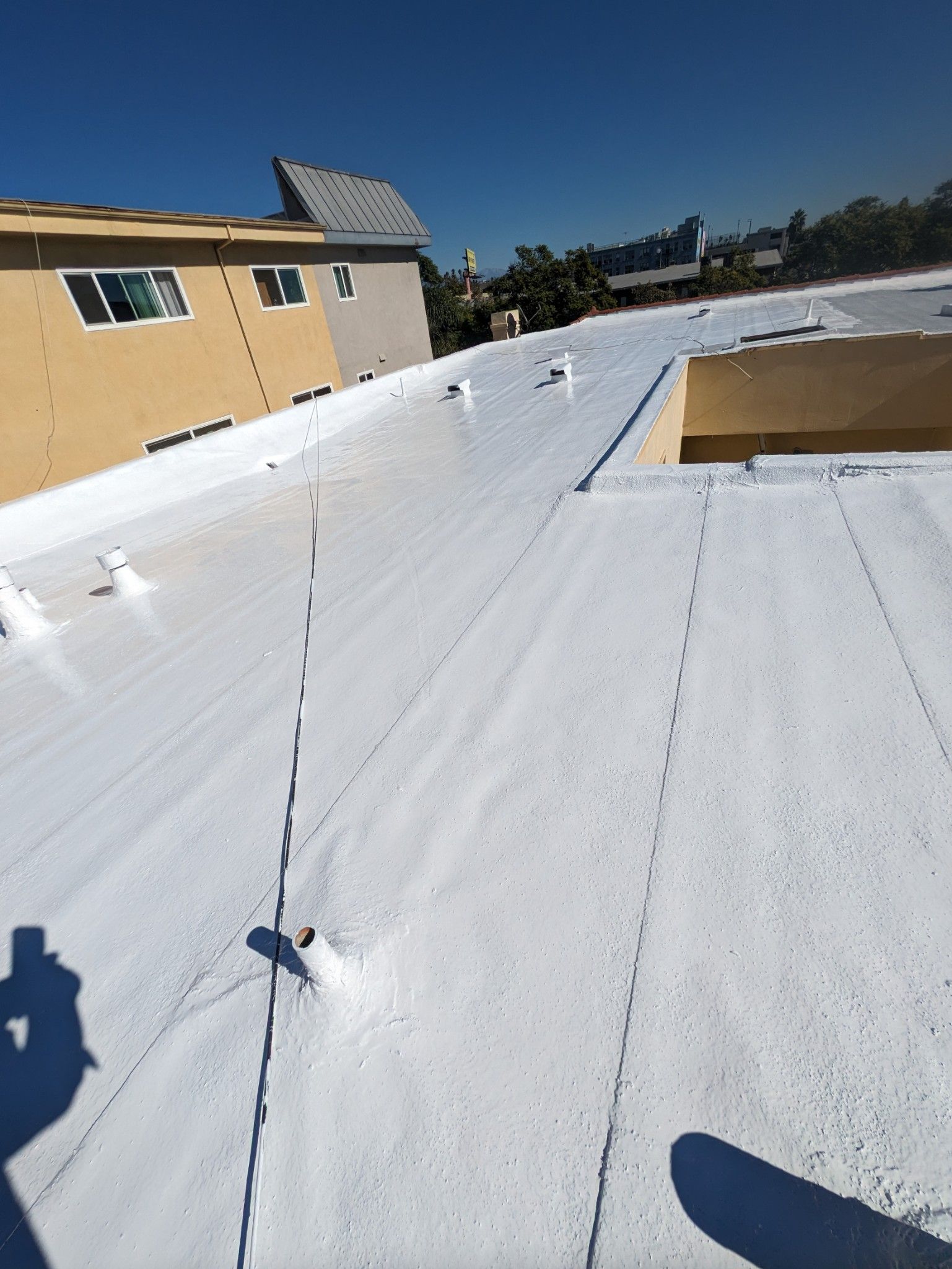 Commercial Silicone Roof System using American Standard Silicone System by Hull Brothers Roofing