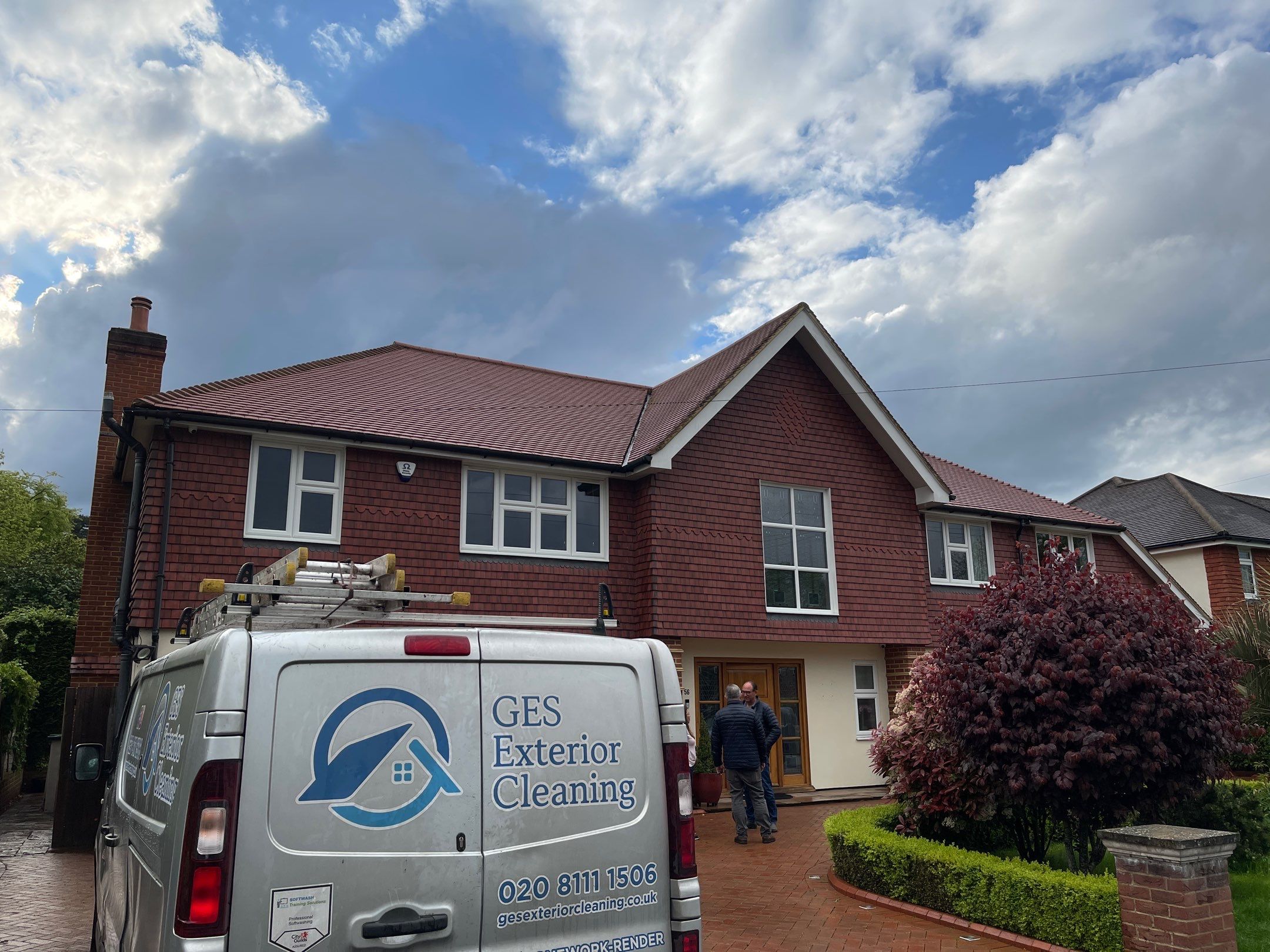 Roof Cleaning and Biocide Treatment using Honda 15lpm Low Pressure Washing Machine by Ges Exterior Cleaning ltd