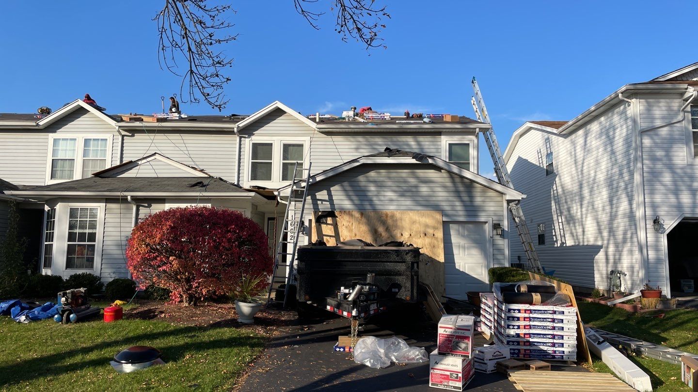 Multi-family unit roof replacement. using GAF Timberline HDZ by Pro Home Services Inc
