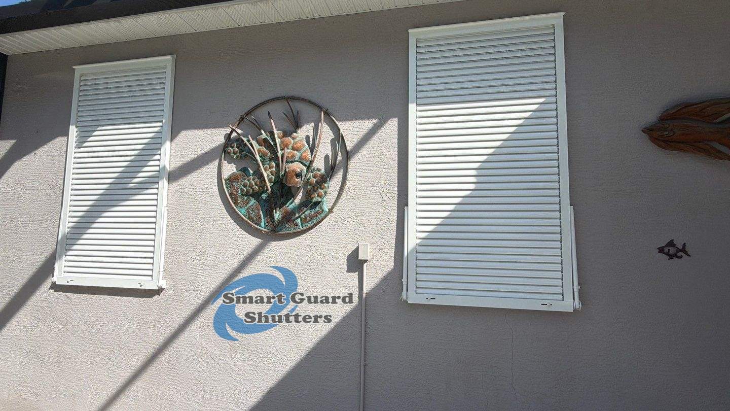 Hurricane Protection in White by Smart Guard Shutters