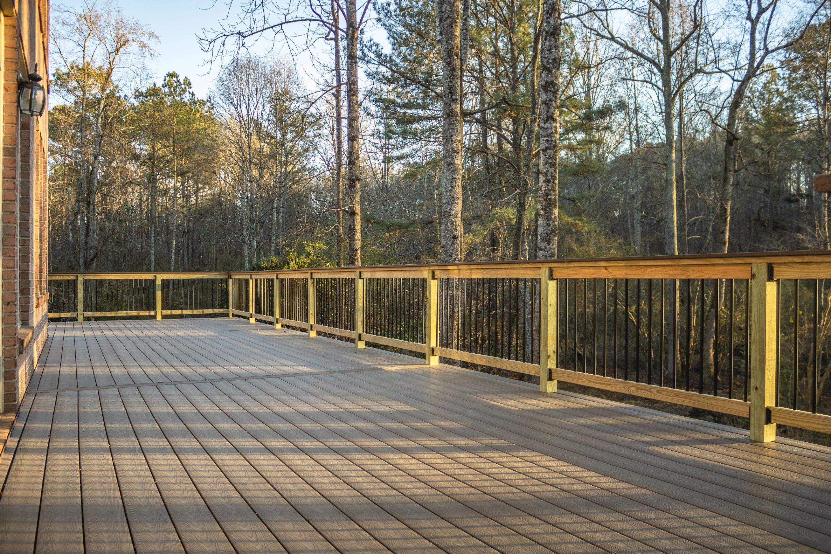 Deck Build using Deckorators Venture Series Decking in Alpharetta, GA by Nelson Exteriors 
