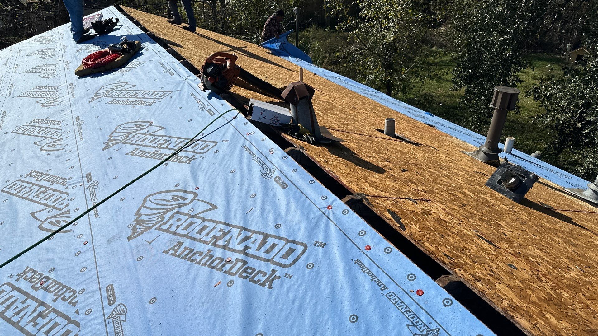 Complete Roof Replacement, Crew in Action — Houston, TX by PL Roofing & SB Roofing, LLC.