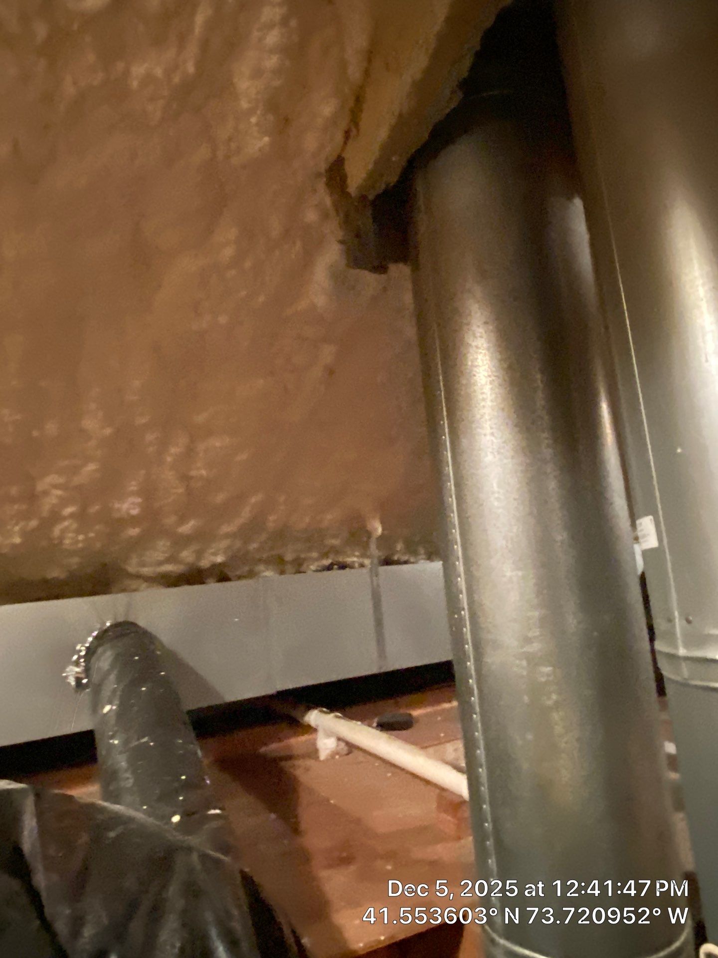 Attic Insulation using open cell spray foam by NYS Foam & Energy