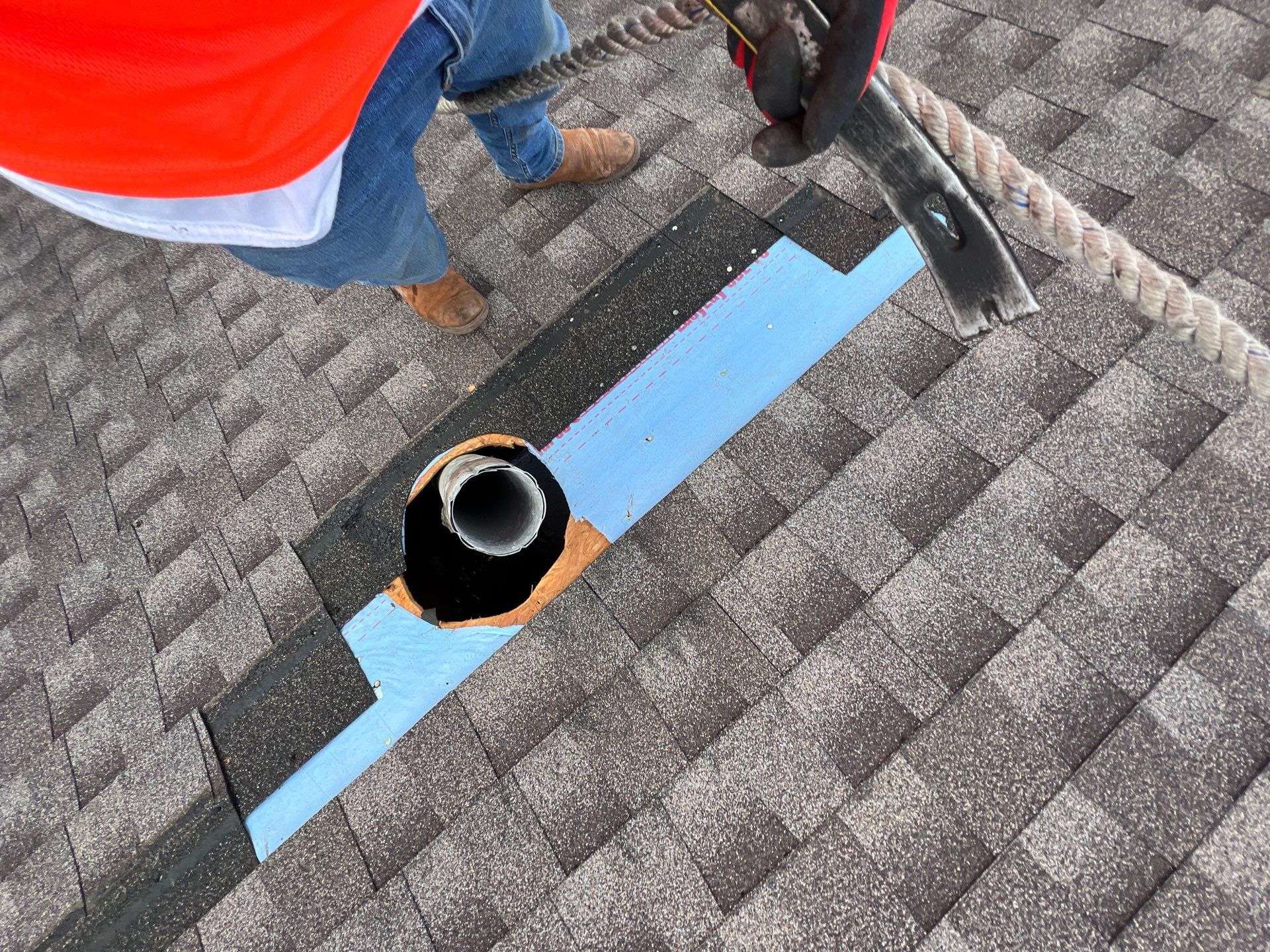 Hail Damage using Owen's Corning Duration (Lifetime) Shingles by Roof Repair Company
