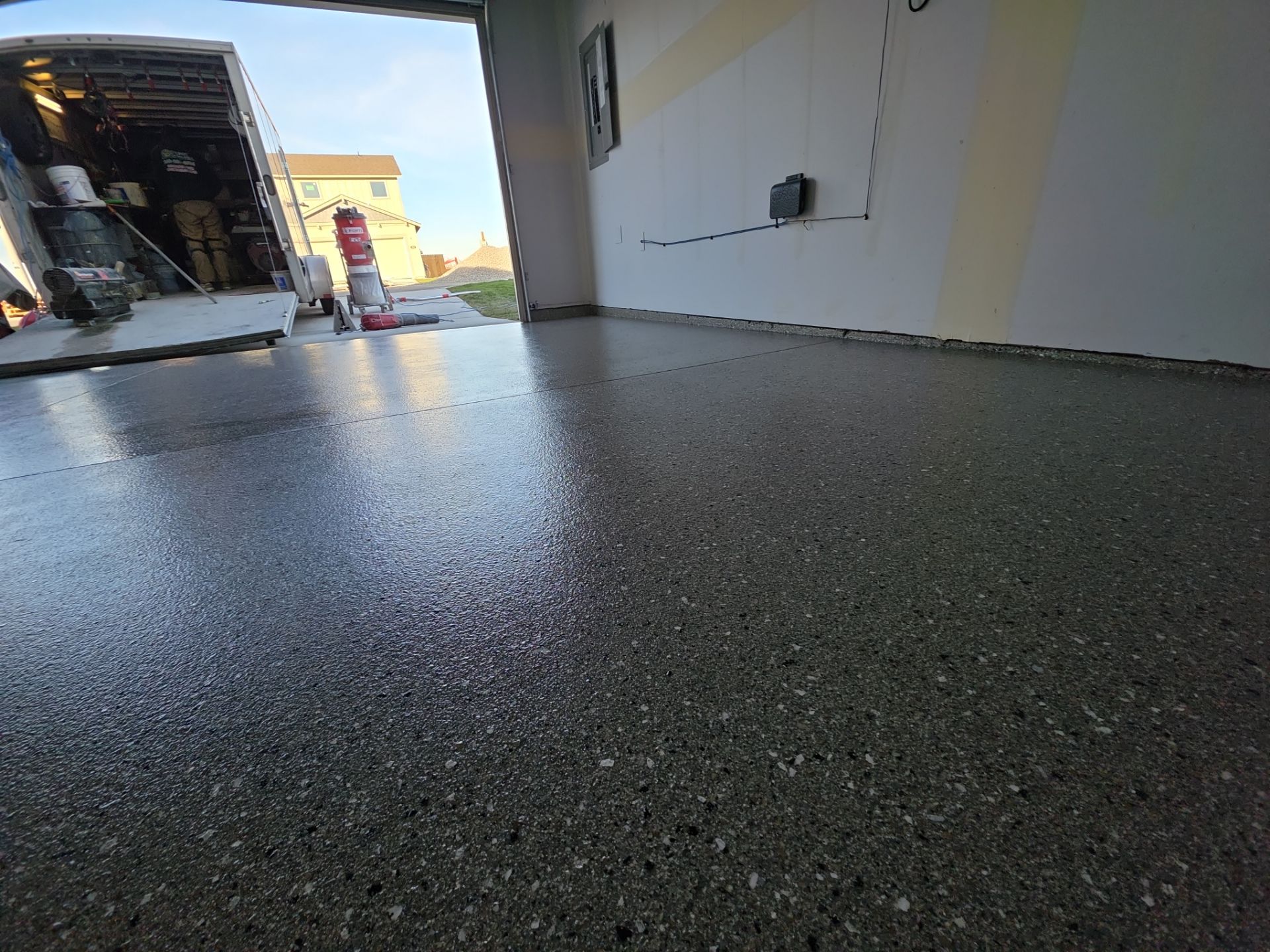 Garage Transformation using Shale Hybrid by Croc Coatings, LLC