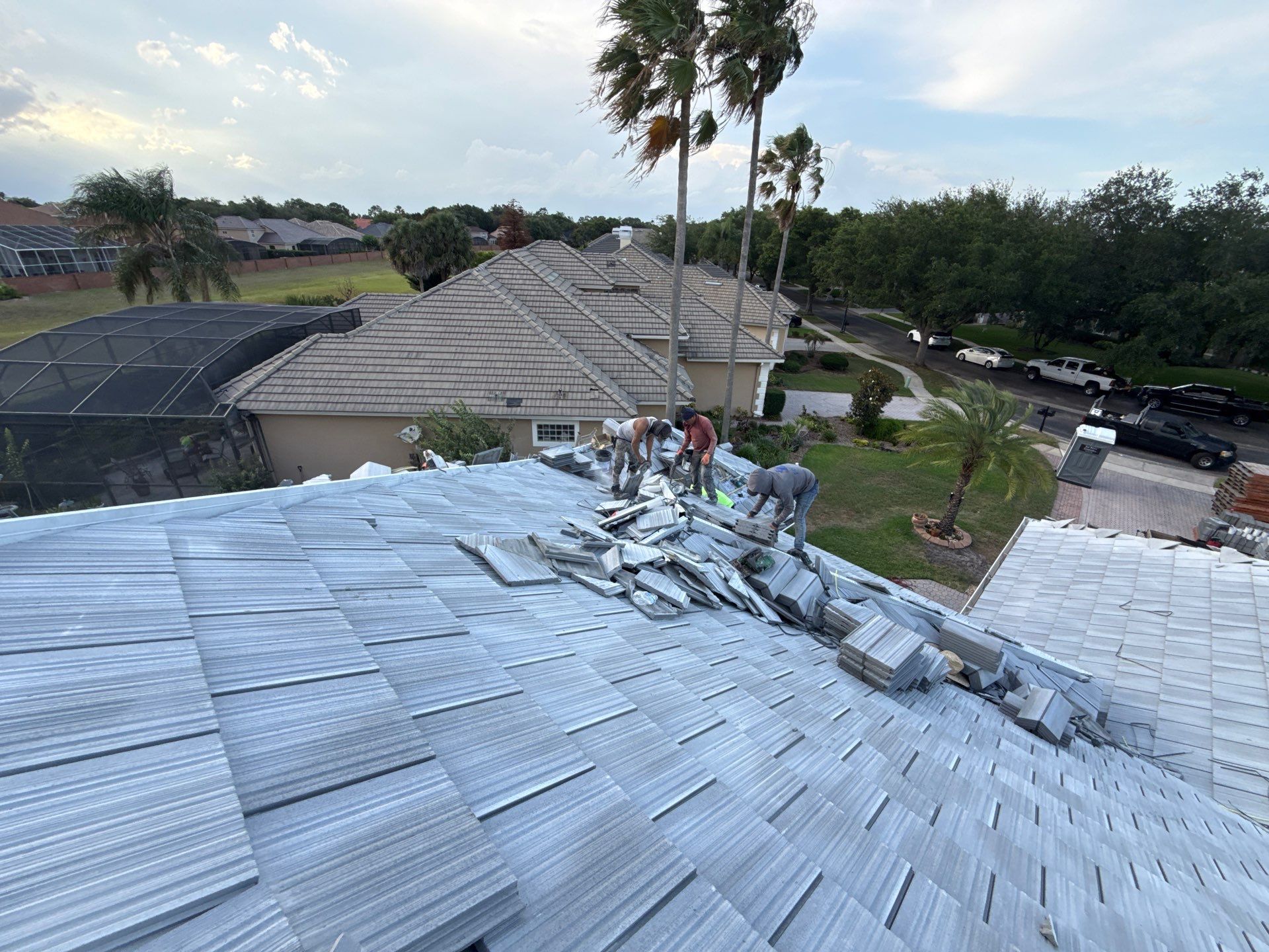 Concrete Tile Roof Replacement Using Polystick TU Plus in Orlando by Fortified Roofing Solutions Corp.