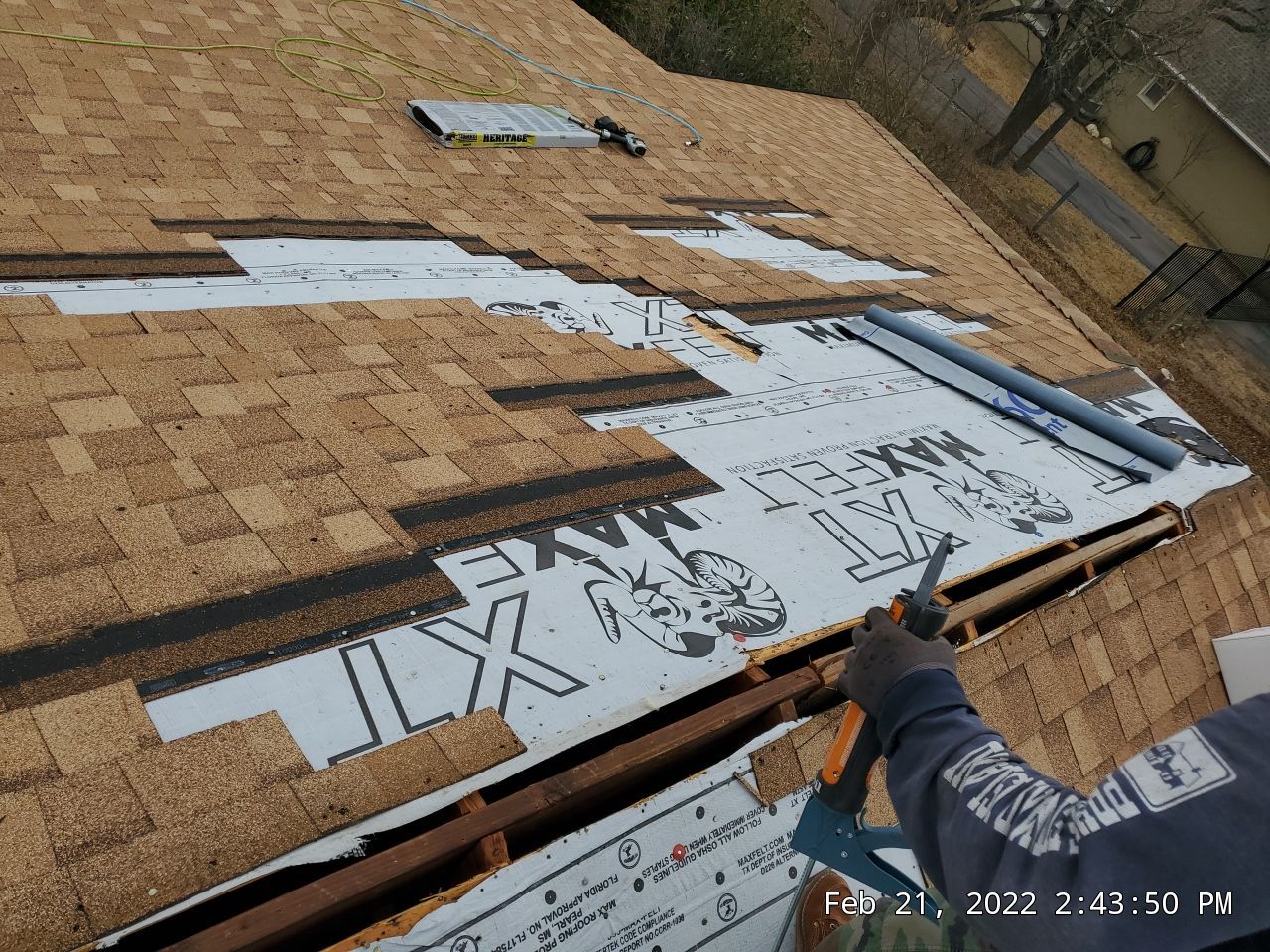 Residential Roofing Installation using ATLAS Pinnacle Pristine Shingles by Harvey Roofing & Construction