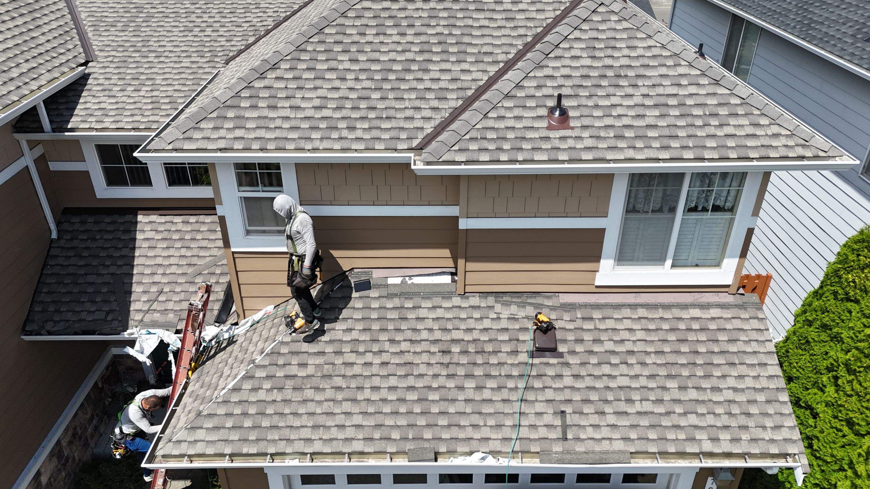 Residential Roofing Installation using GAF UHDZ Shingles by Roofing Formula LLC