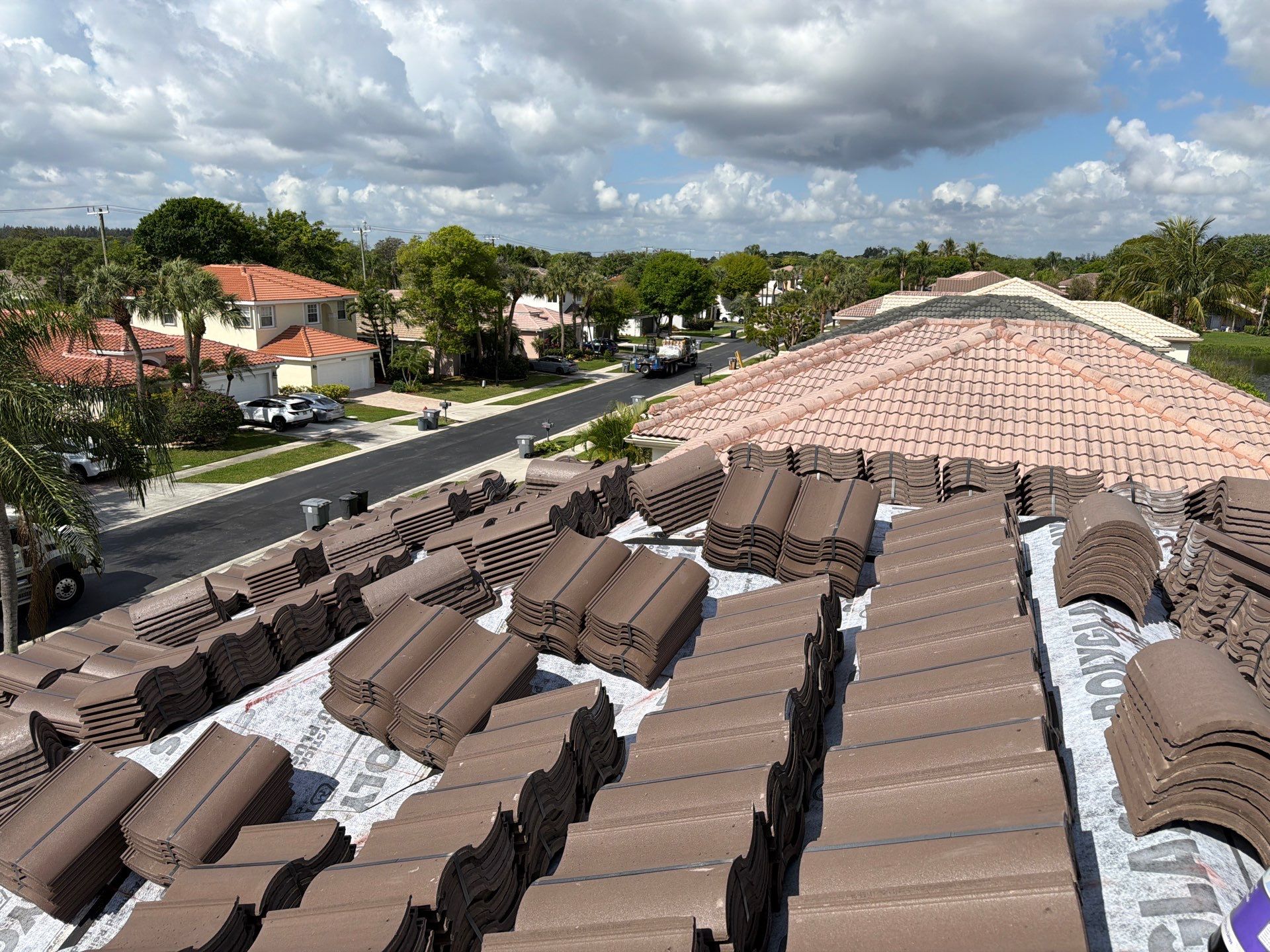 Residential Roofing Installation using WestLake Roofing Tile by BLUES BROTHERS ROOFING