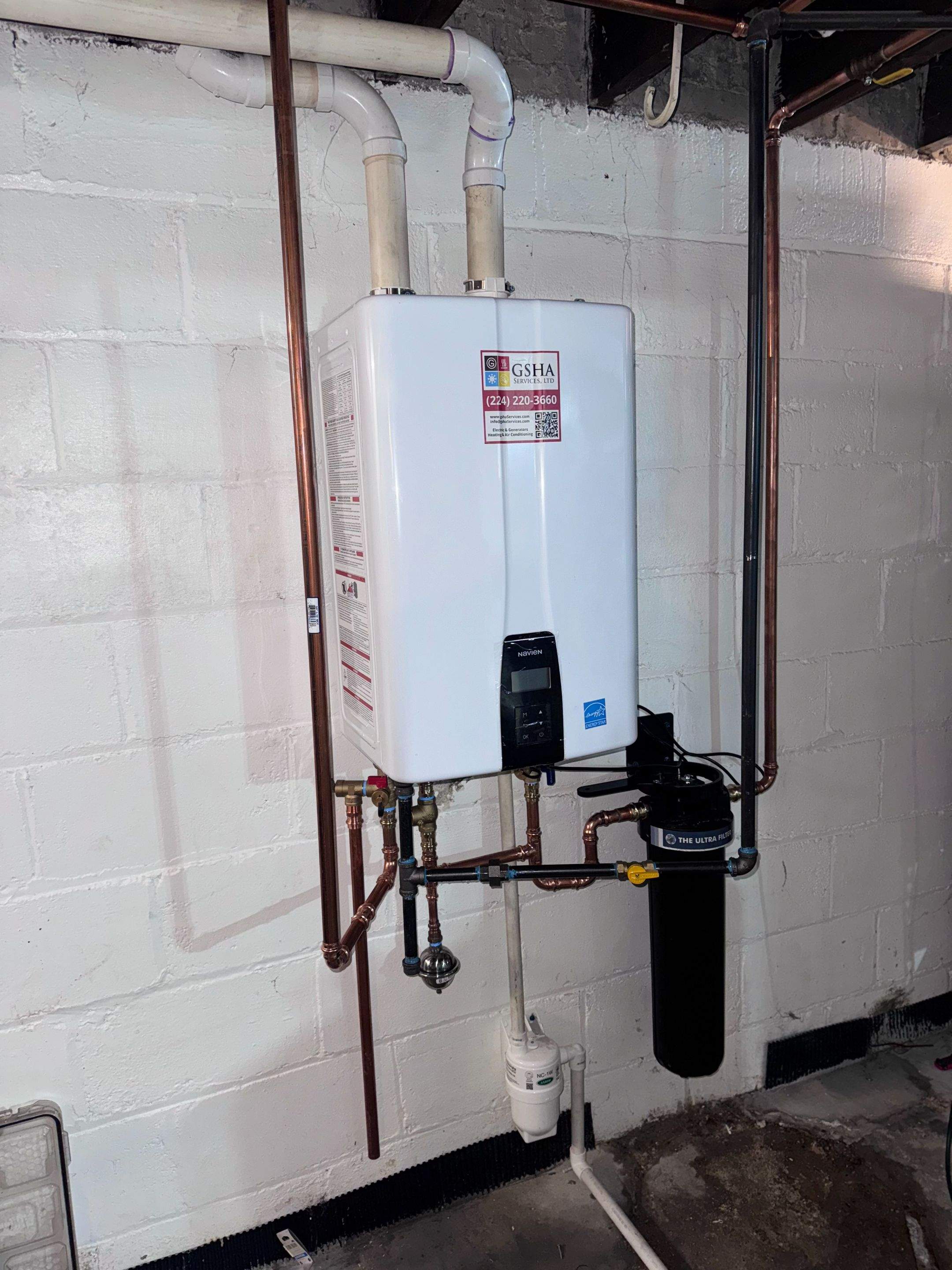 Navien NPE-240 Tankless Water Heater Installation in Milwaukee | GSHA Services by GSHA Services LTD