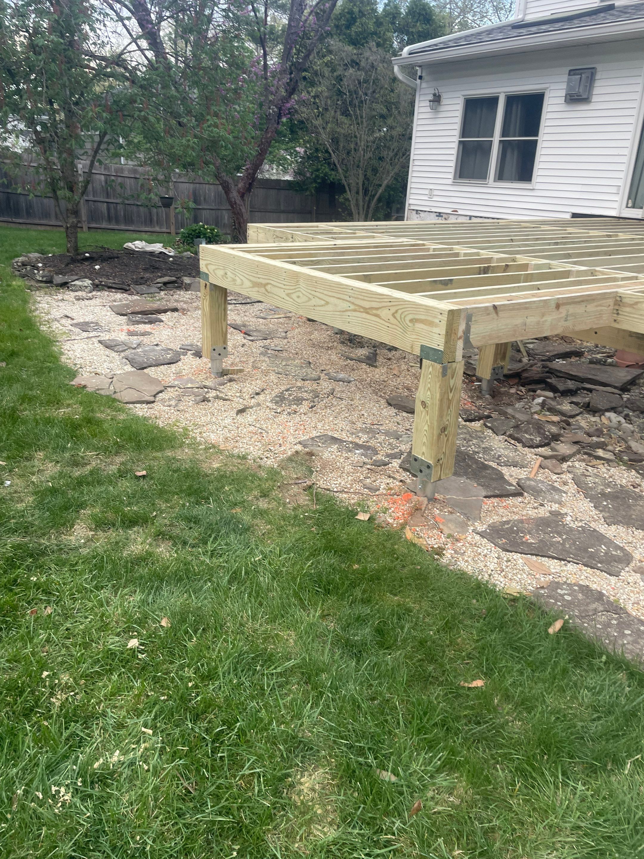 Deck Resurface with an add on roof in Princenton by deck guardian