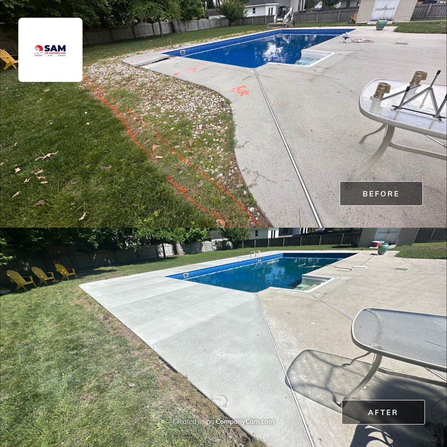 Project in Virginia Beach by Sam The Concrete Man Virginia Beach