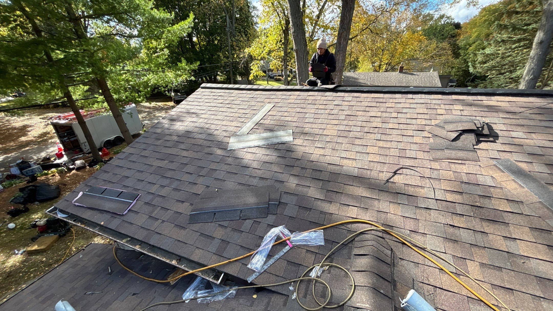 Roof Replacement using Owens Corning Teak by 180 Contractors