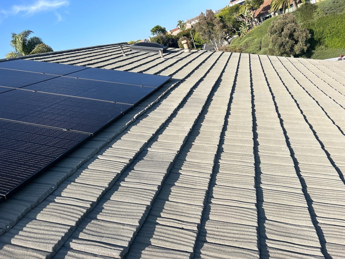 Terracotta Tile Roof Repair and Ridge Cap Sealing in Escondido by Reliable Roofing San Diego Inc.