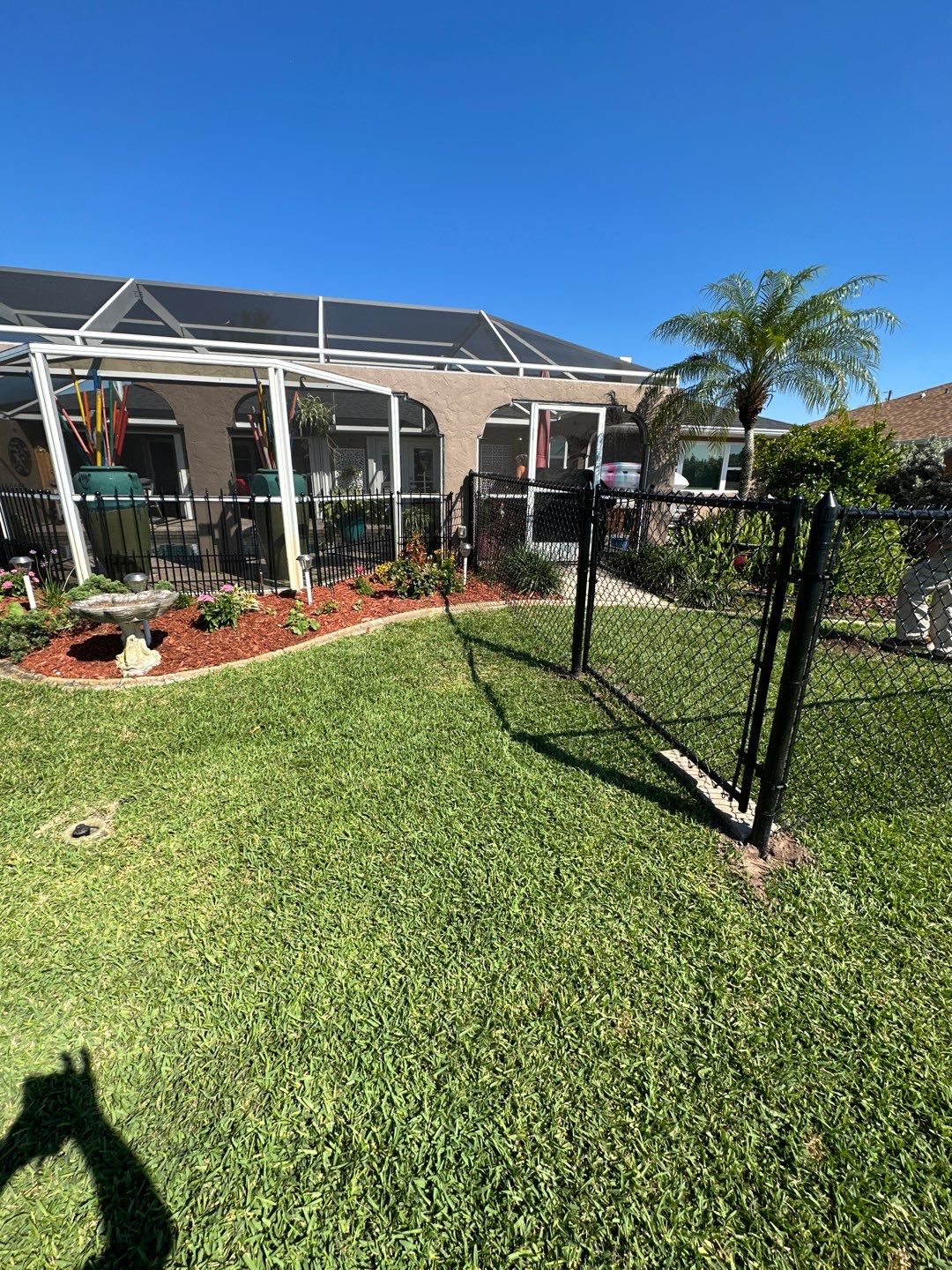 5 ft. Black Aluminum  using Black 3 Rail Aluminum Fence by Asap fence and gates, LLC