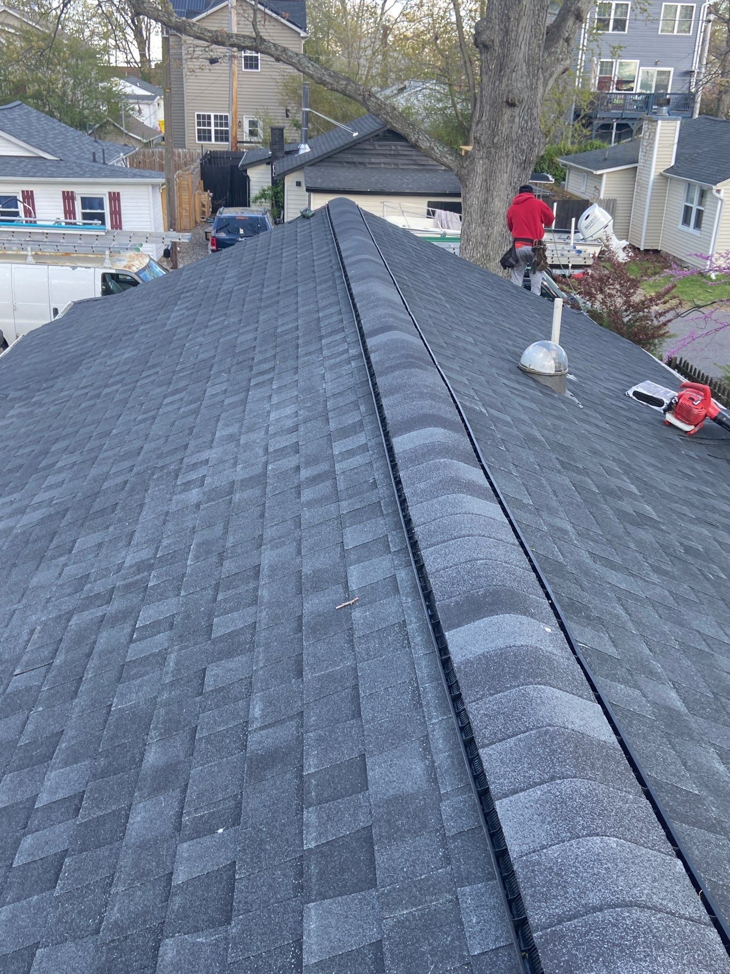 Skylight Installation and Residential Roof Installation using TAMKO TITAN - Rustic Black by Storm Ready Exteriors