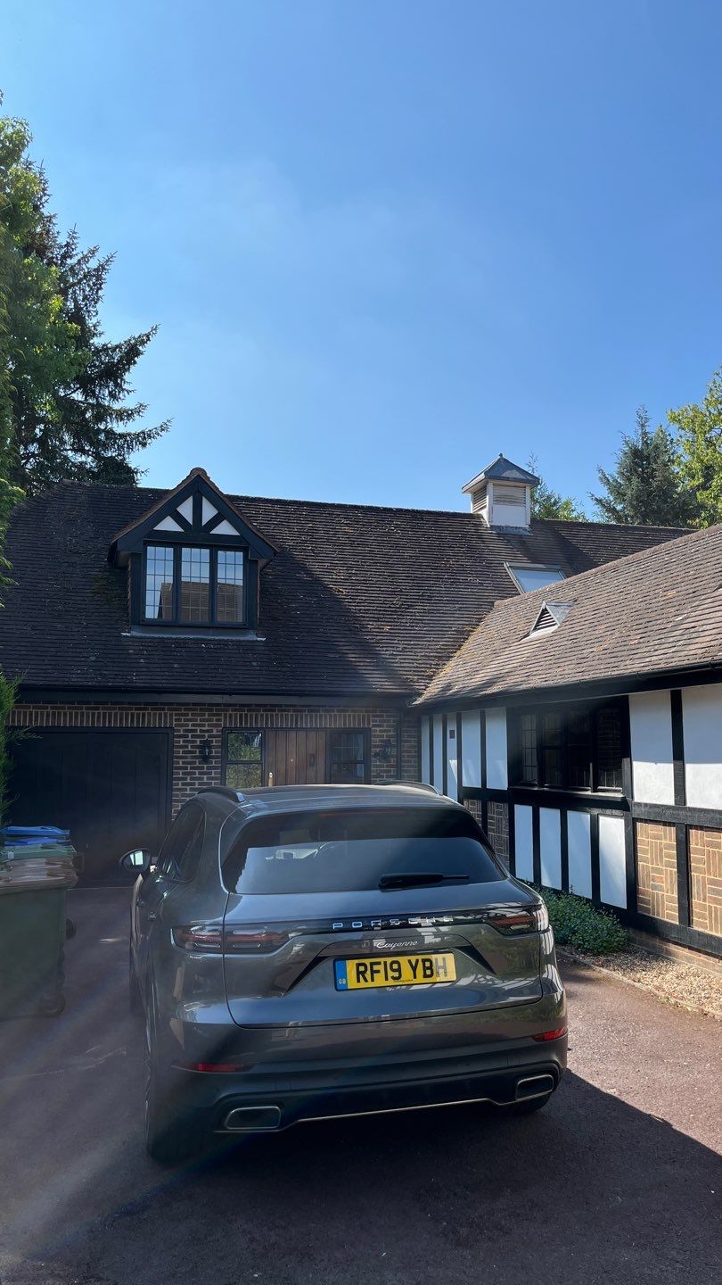 Roof Cleanin and tile repacement using Honda 15lpm Low Pressure Washing Machine by Ges Exterior Cleaning ltd