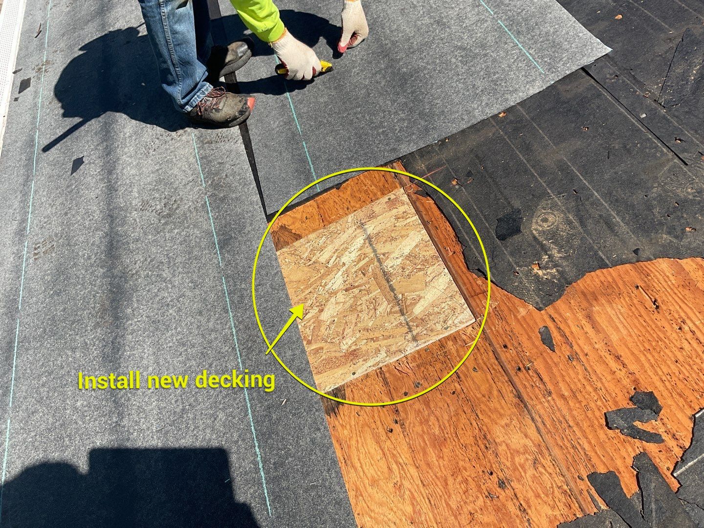 Residential Roofing Installation using Landmark Shingles Color Weatherwood by Alpha Design Services
