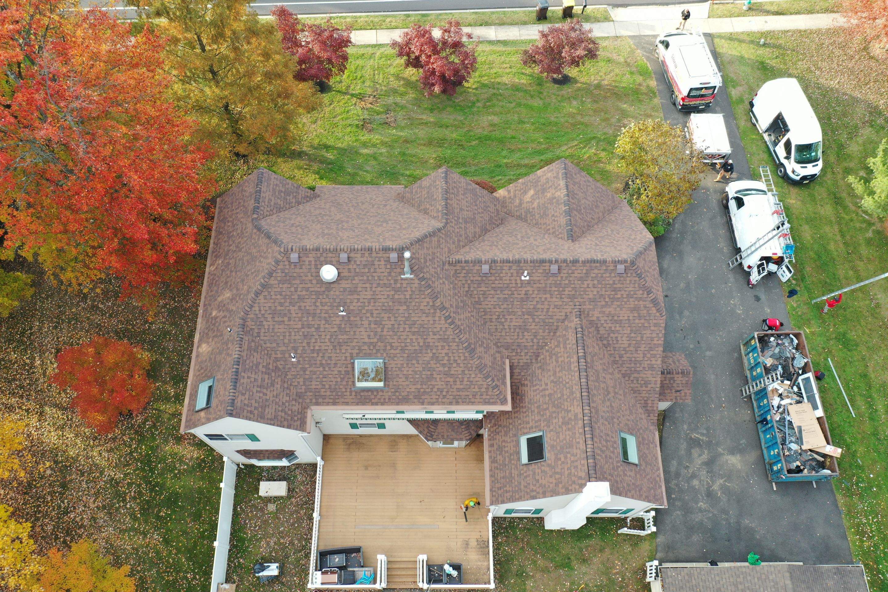 Roofing Installation using CertainTeed Landmark - Burnt Sienna by Storm Guard of Ches-Mont PA