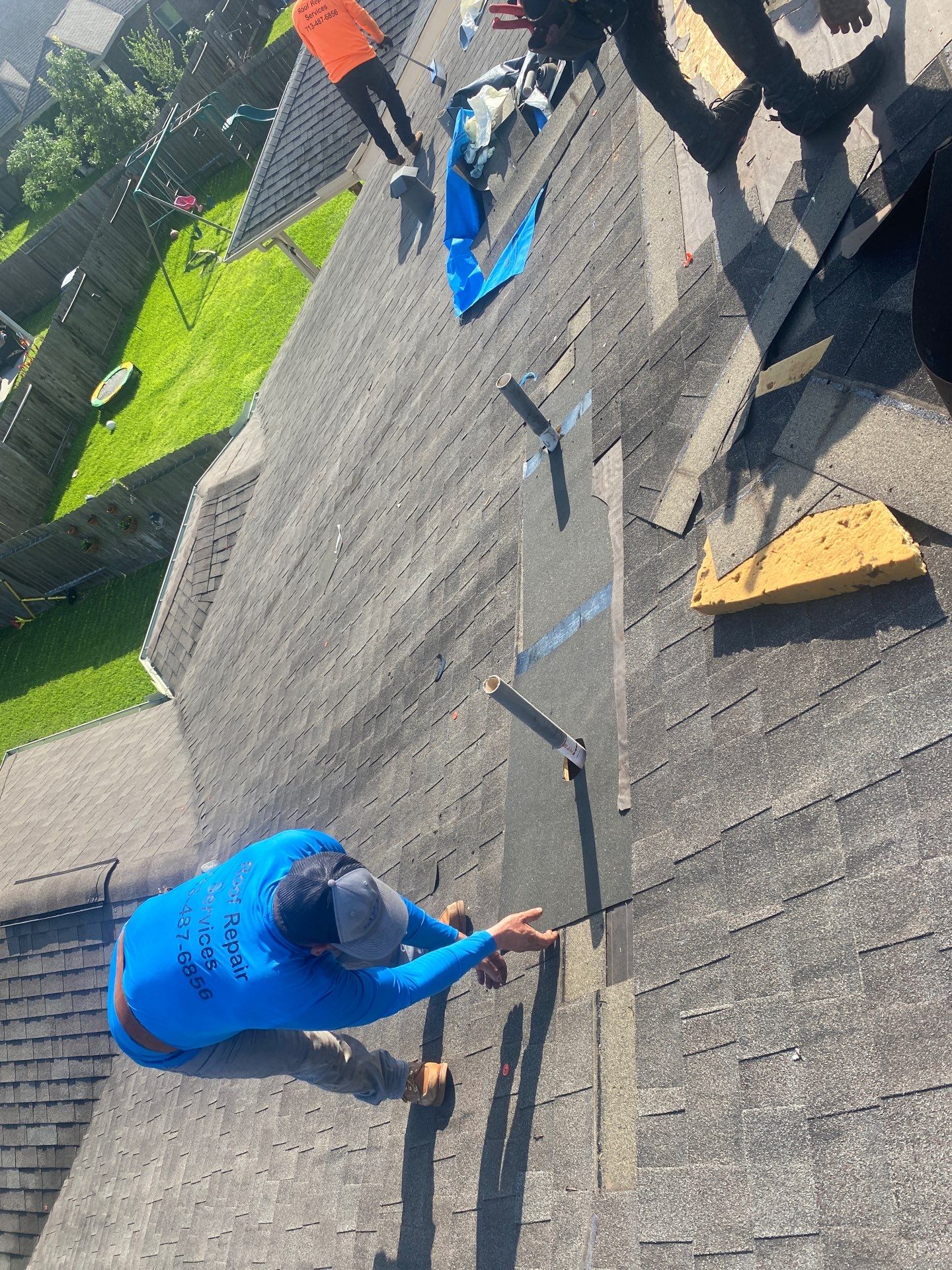 Hail Damage using Owen's Corning Duration (Lifetime) Shingles by Roof Repair Company