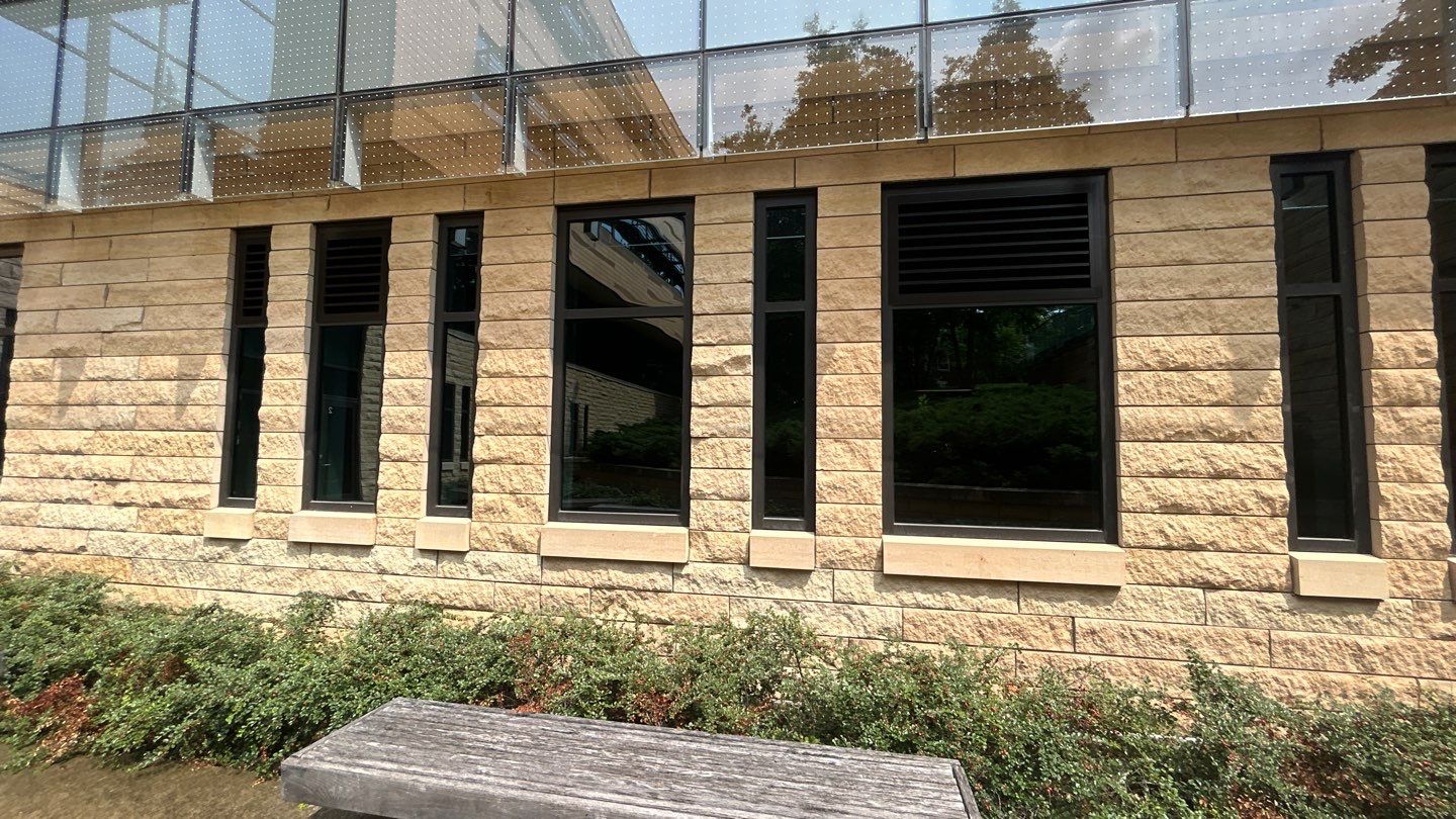 natural stone using Algaecide, soft wash soap by Northern Power Washing LLC.