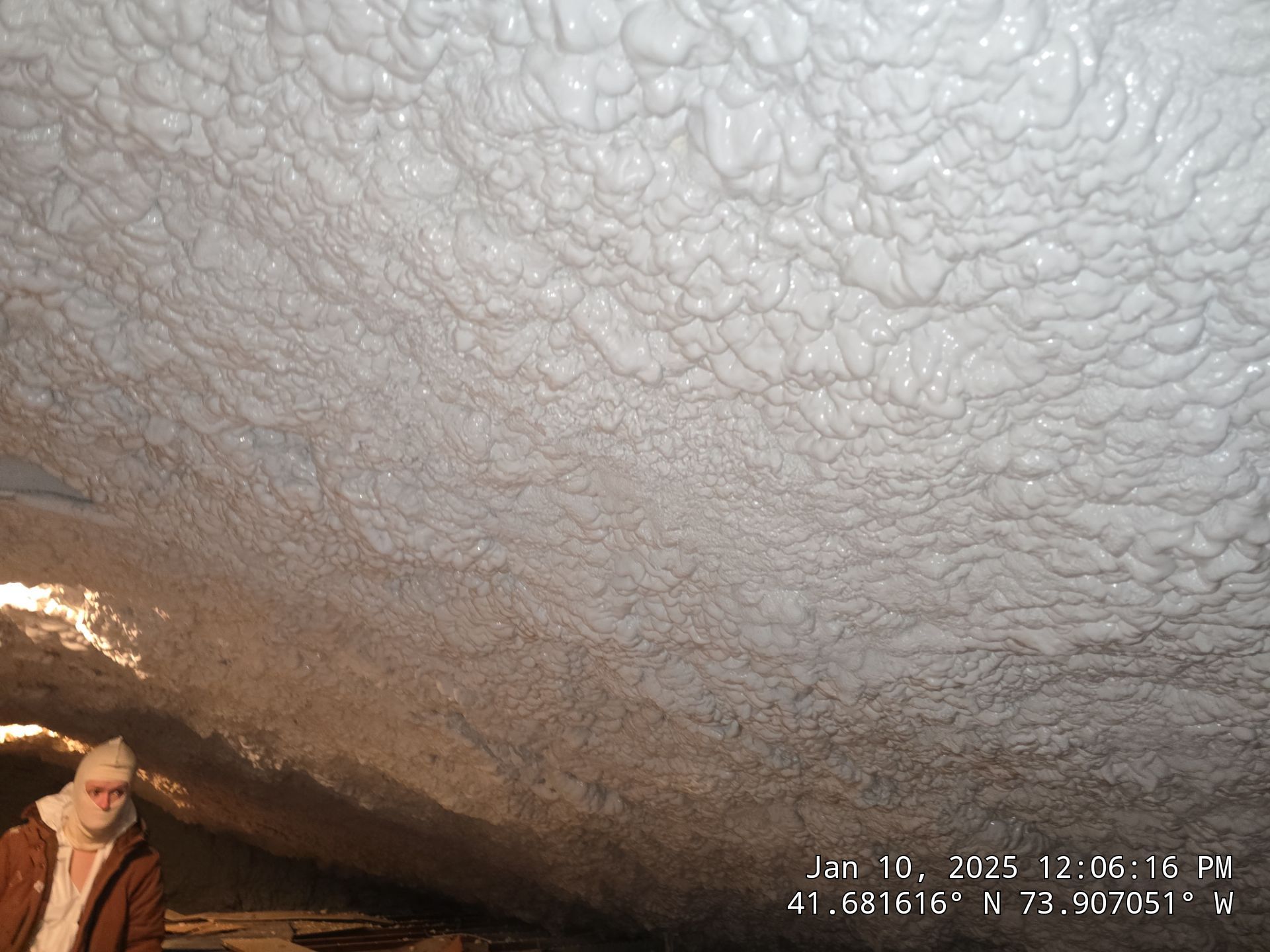 Attic Insulation using open cell spray foam by NYS Foam & Energy