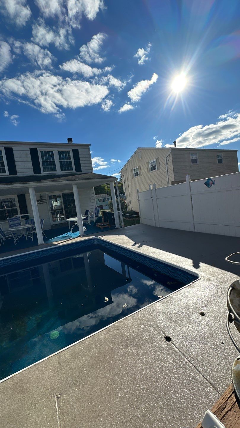 Davenport Pool Deck Project in McKees Rocks by Floors in a Day, Inc