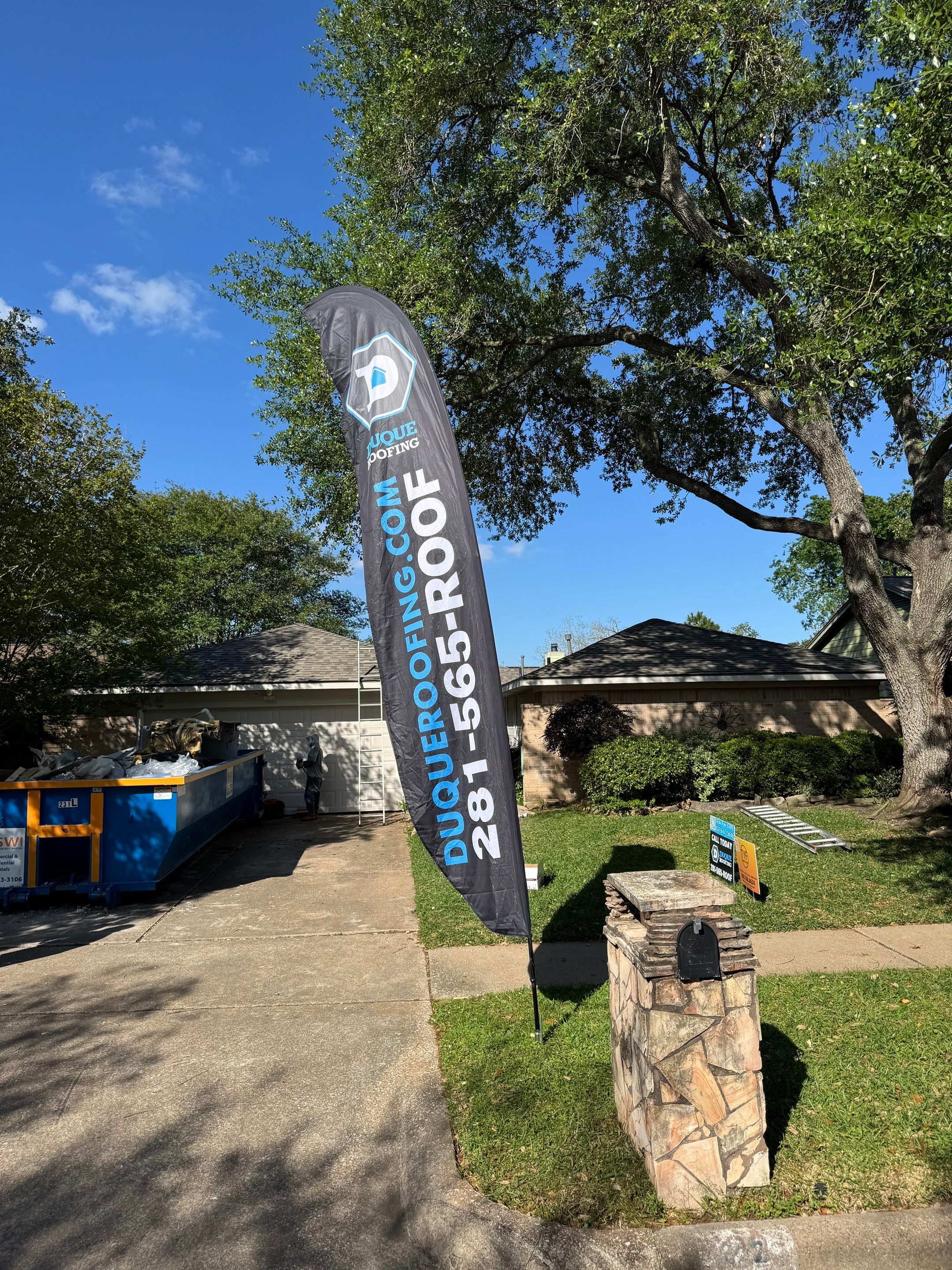 Project in Houston by Duque Roofing & Construction