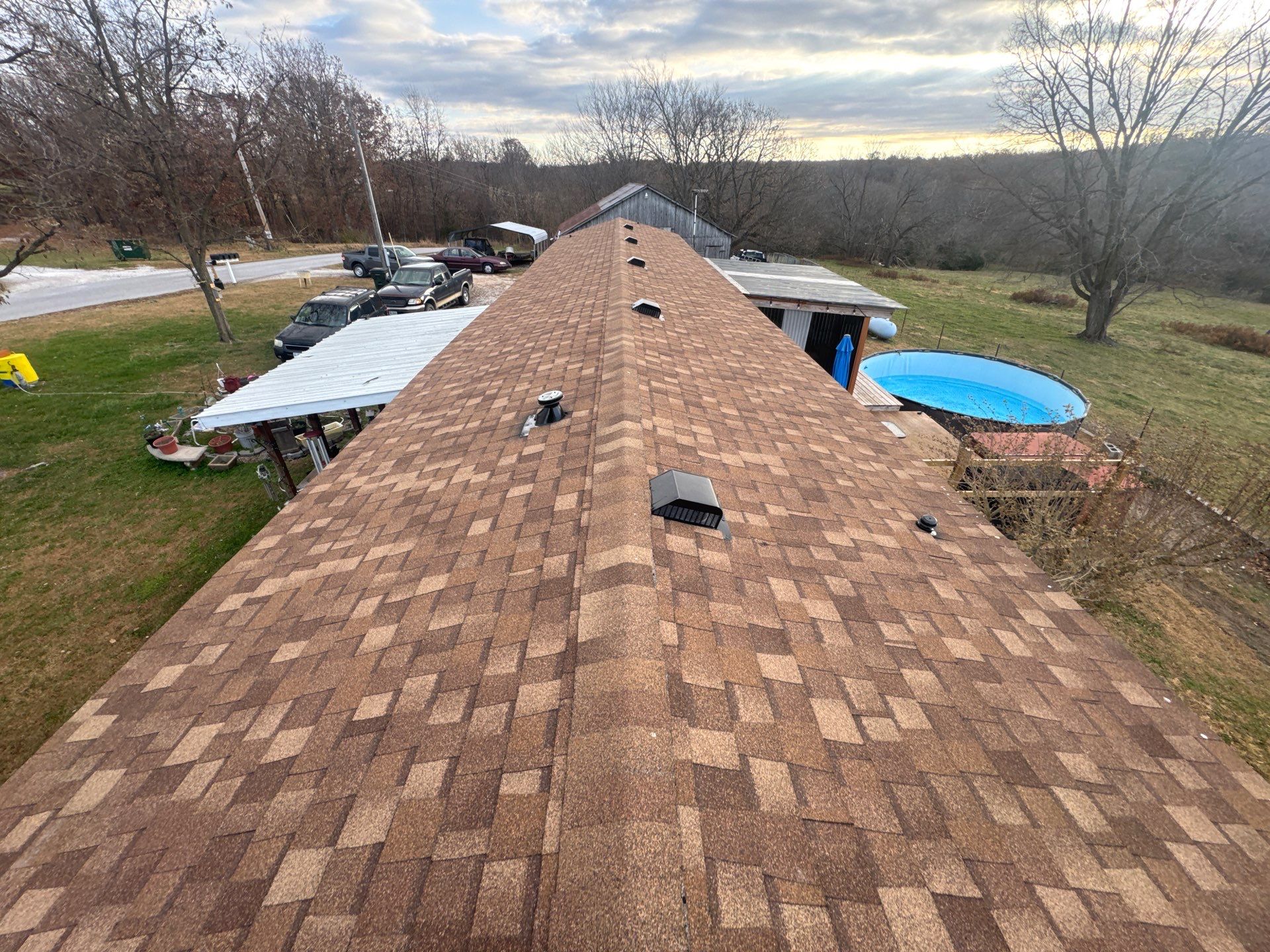 Residential Roofing Install - Atlas Pinnacle Pristine Shingles - Color Morning Harvest  by Titan Commercial & Residential Roofing 