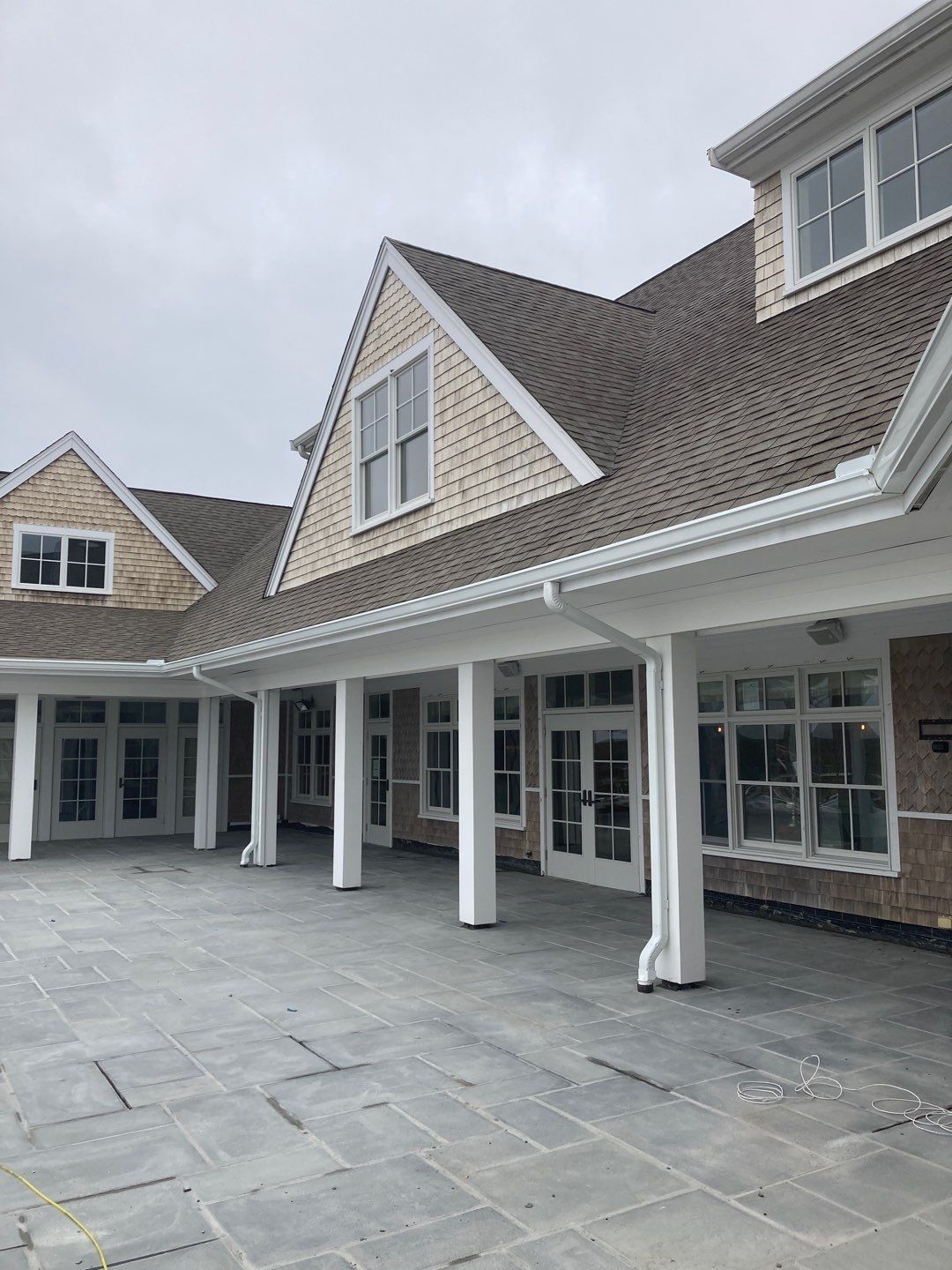 Gutter Installation using 6" K-Style Aluminum Gutter at the Sacconnesset Golf Club by Gutter Pro Enterprises