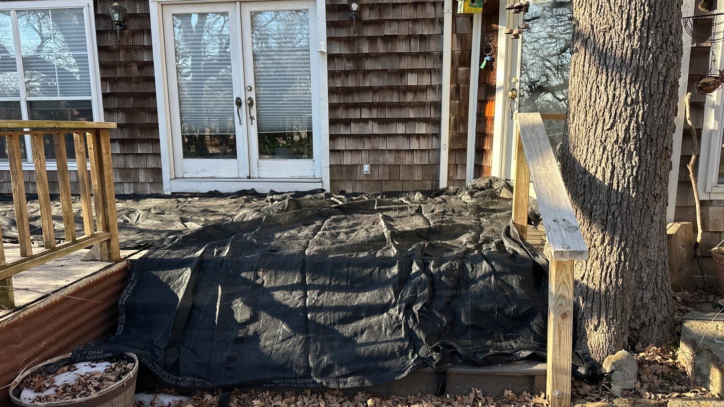 Roof Replacement on a private lake near Ardmore by BANA Roofing and Solar Supply